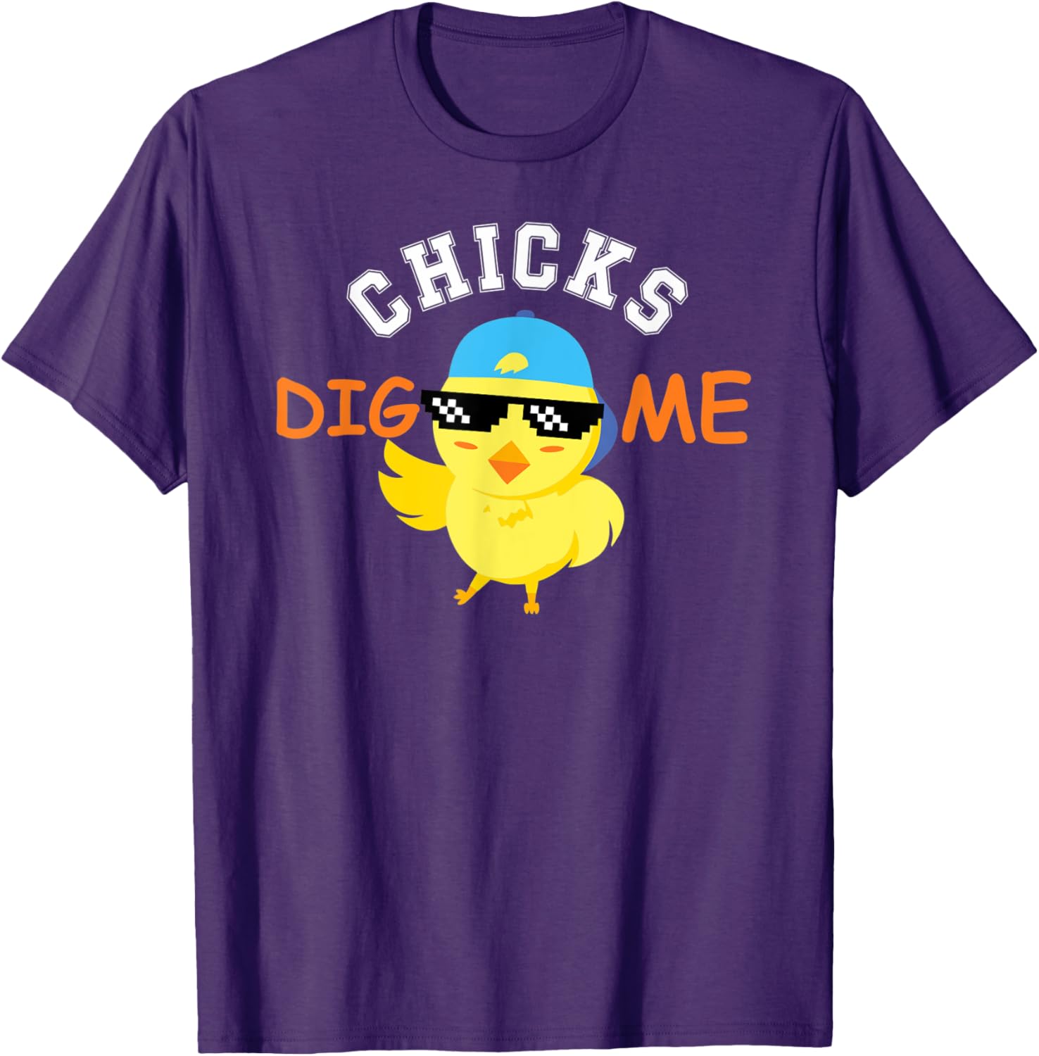 Chicks Dig me sunglasses cute easter gift for toddlers T-Shirt