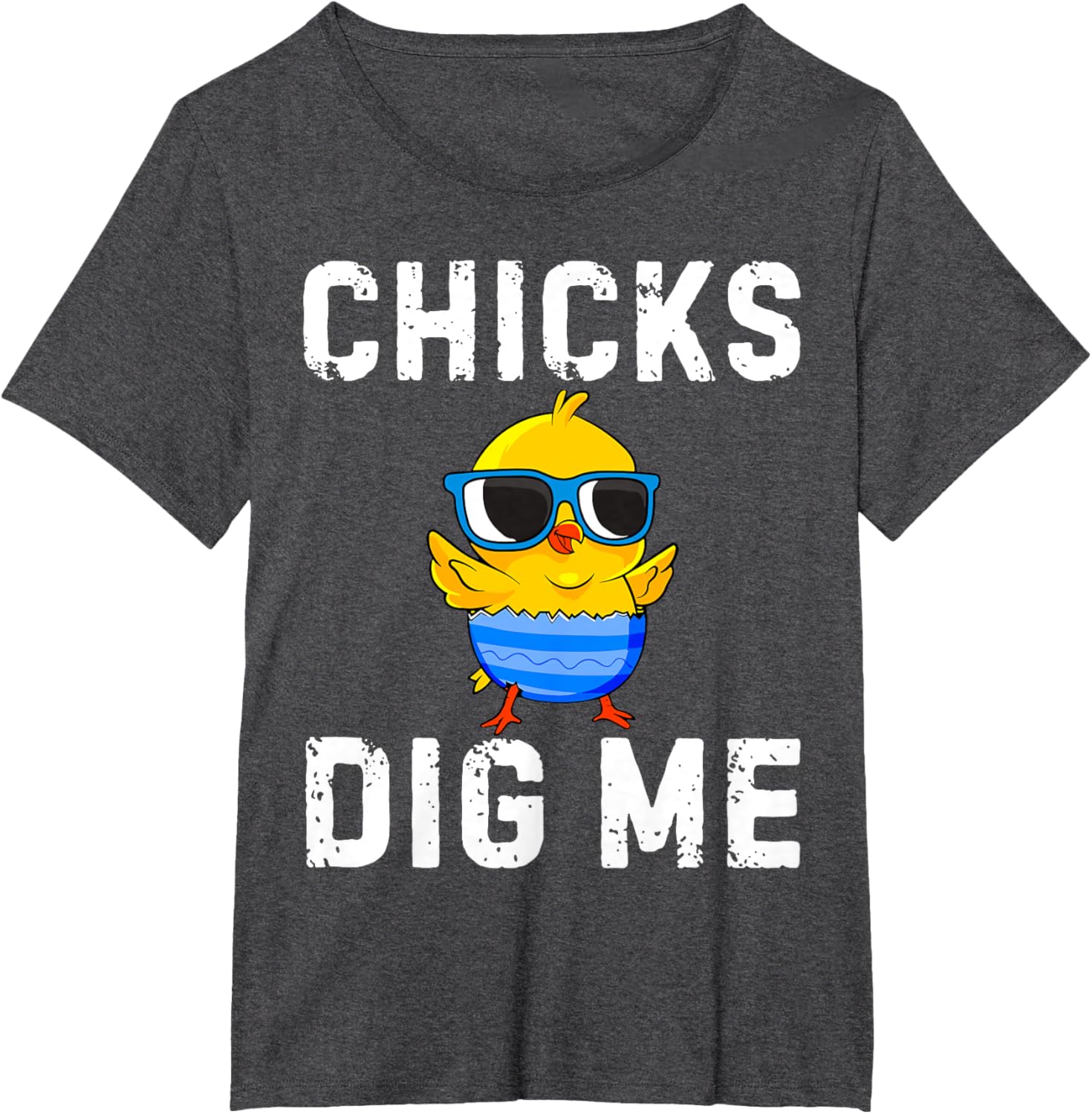 Chicks Dig Me Toddler Happy Easter Egg Hunting Boys Girls T-Shirt