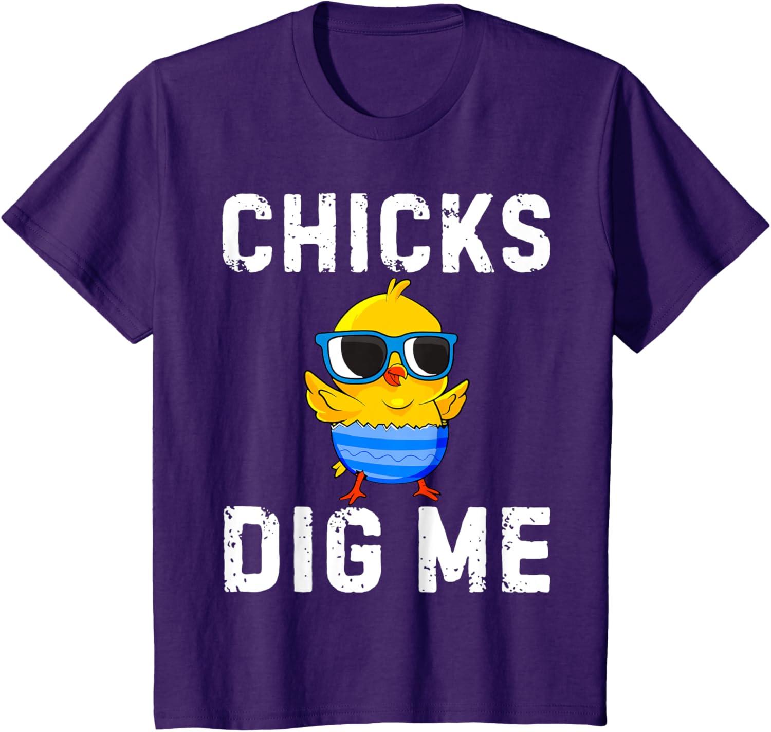 Chicks Dig Me Toddler Happy Easter Egg Hunting Boys Girls T-Shirt