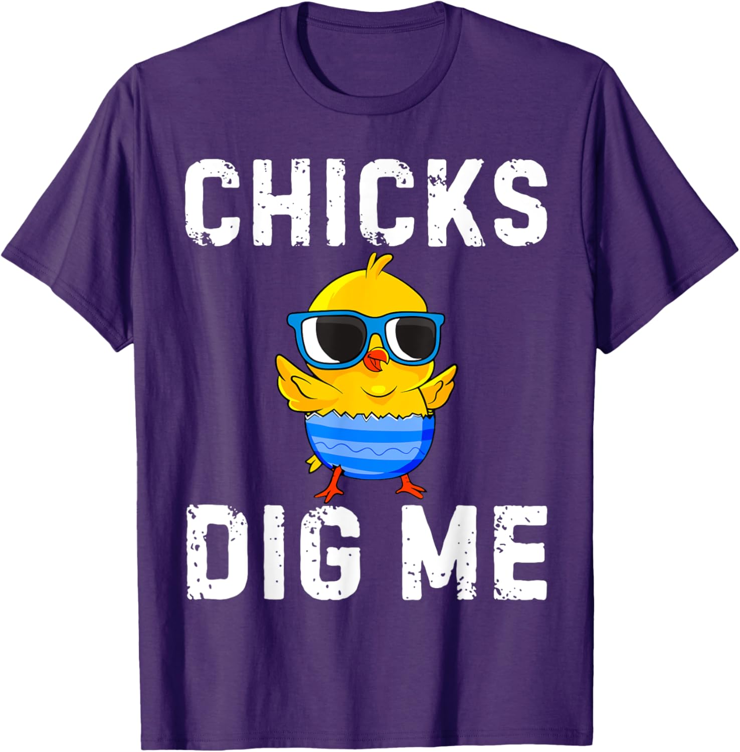 Chicks Dig Me Toddler Happy Easter Egg Hunting Boys Girls T-Shirt