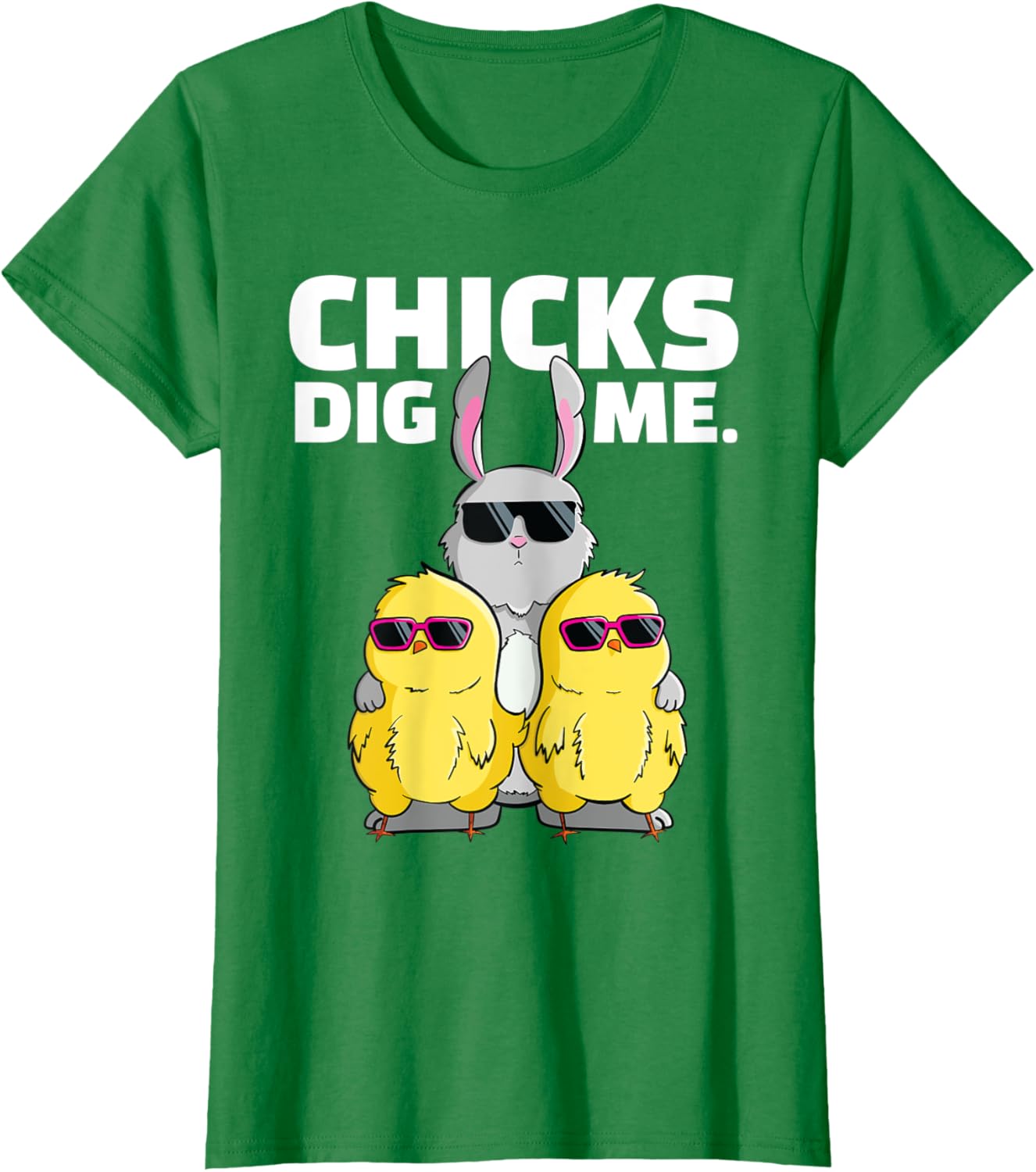 Chicks Dig Me Tshirt Easter Bunny Shirt for Boys Men Dads