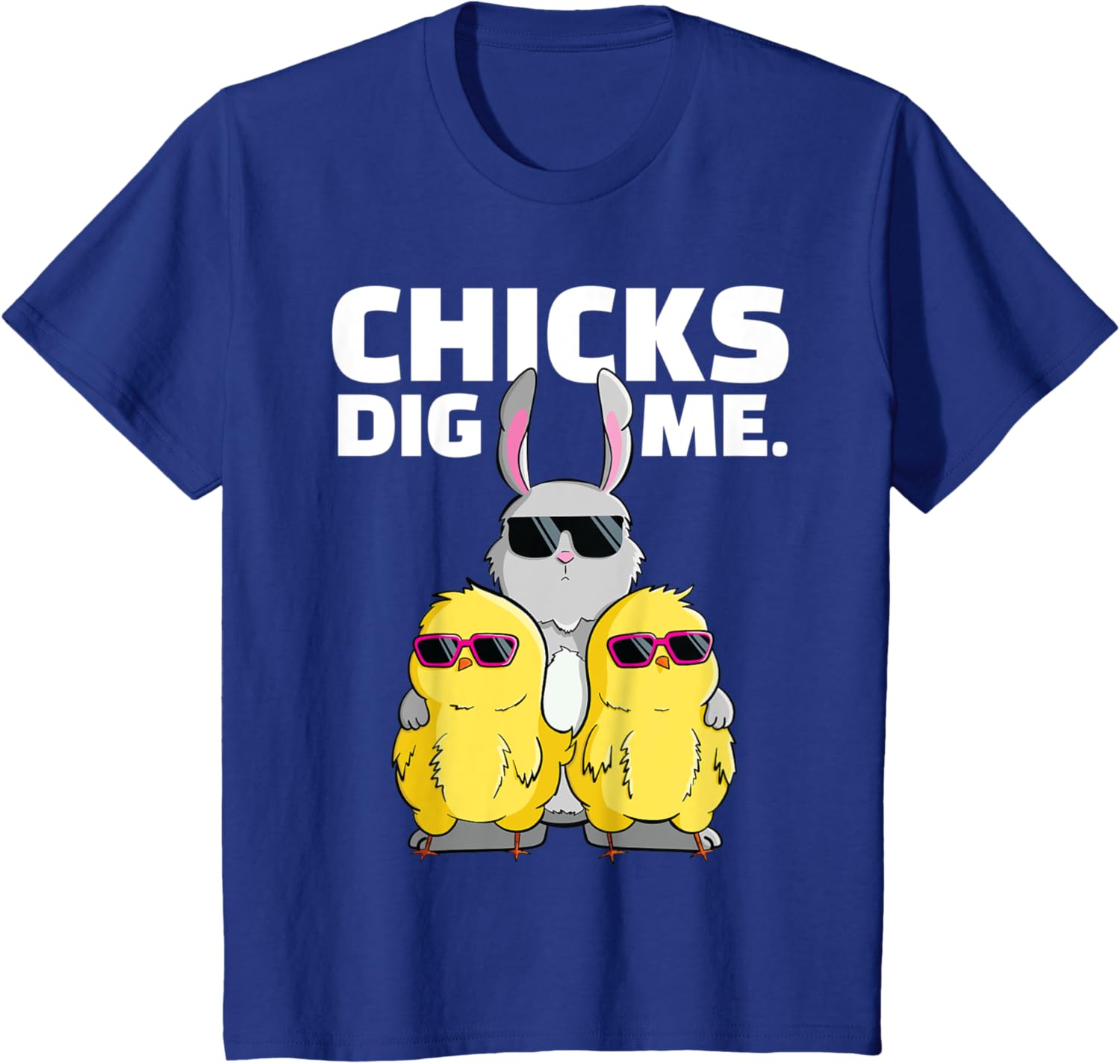 Chicks Dig Me Tshirt Easter Bunny Shirt for Boys Men Dads