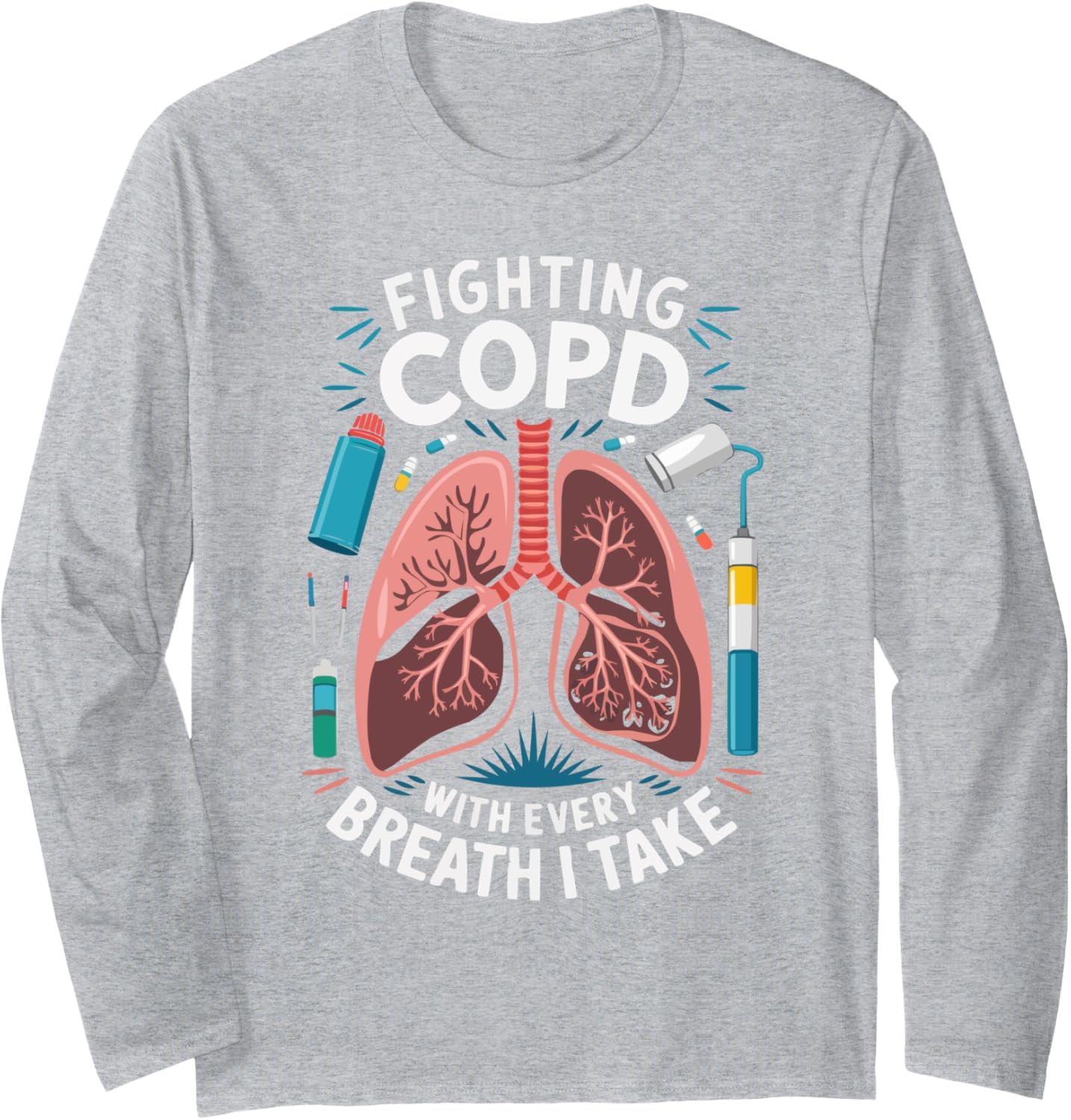 Chronic Obstructive Pulmonary Disease COPD Awareness Long Sleeve T-Shirt