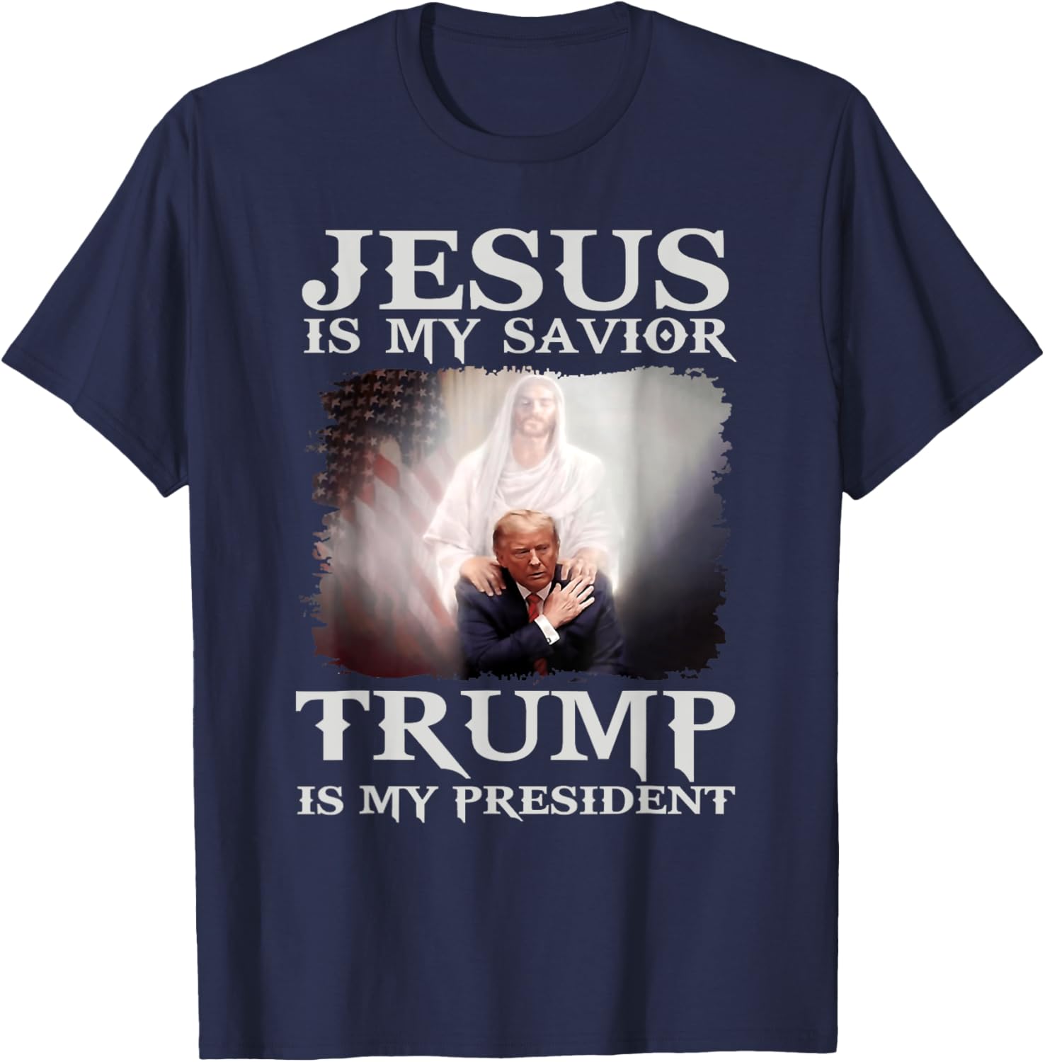 Convicted Felon Jesus Is My Savior Trump Is My President T-Shirt