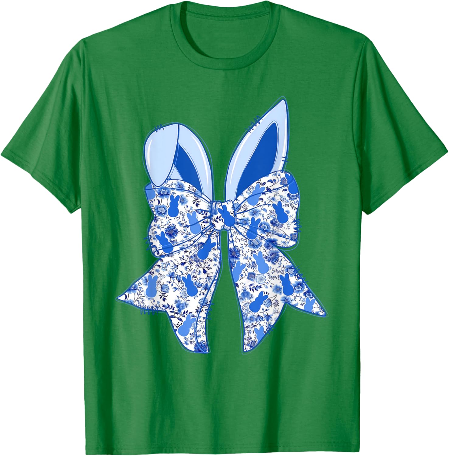 Coquette Bow Happy Easter Bunny Spring Hunt Eggs Rabbit Cute T-Shirt