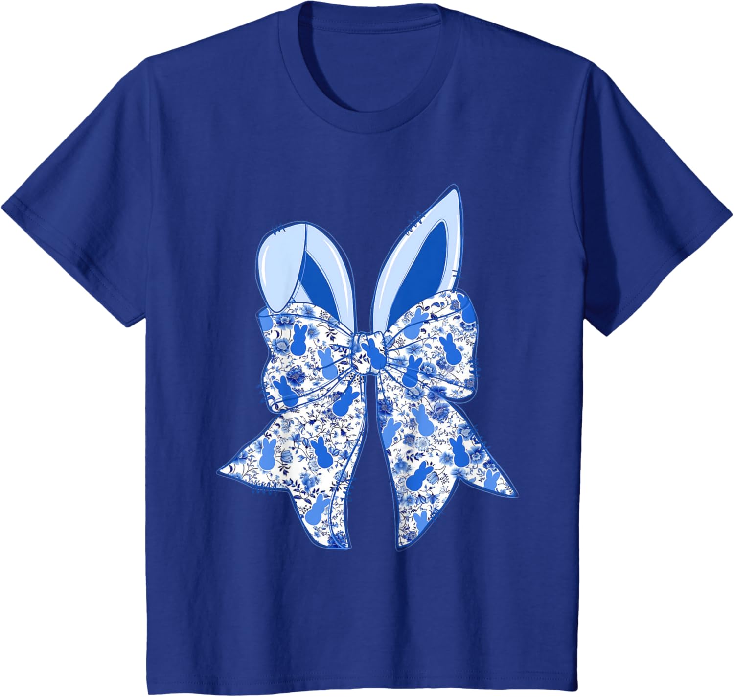 Coquette Bow Happy Easter Bunny Spring Hunt Eggs Rabbit Cute T-Shirt