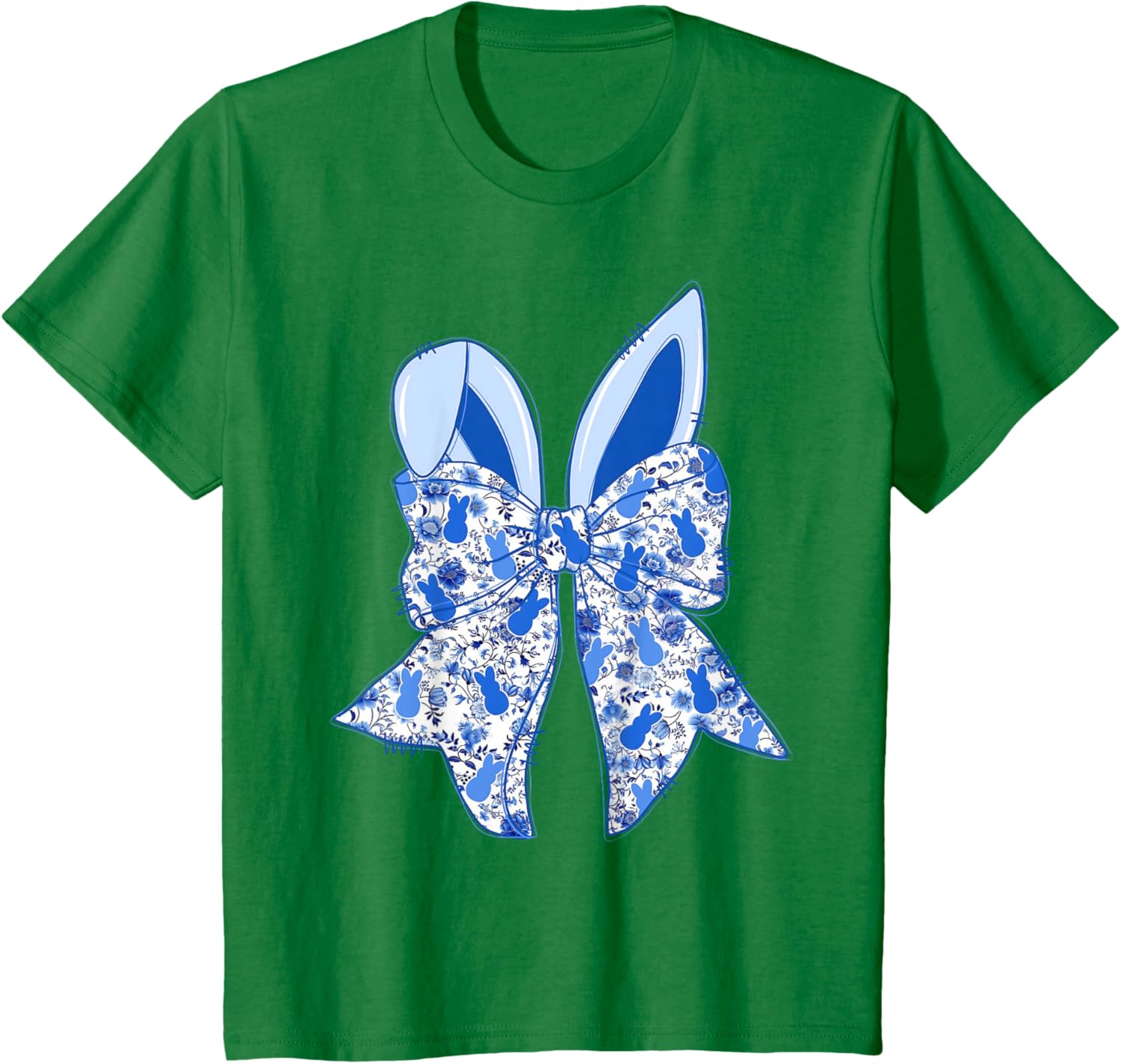 Coquette Bow Happy Easter Bunny Spring Hunt Eggs Rabbit Cute T-Shirt