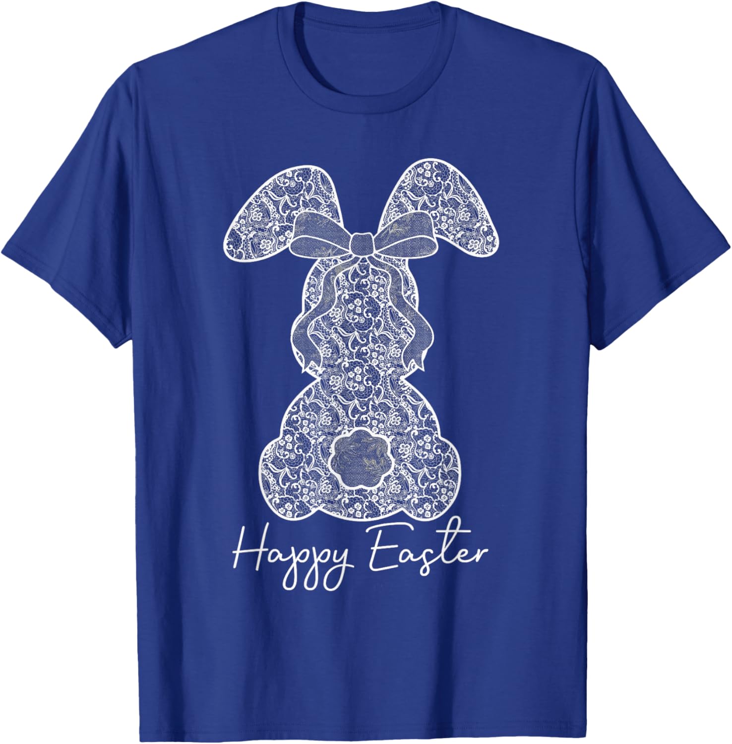 Coquette Bow Happy Easter Bunny Spring Hunt Eggs Rabbit Cute T-Shirt