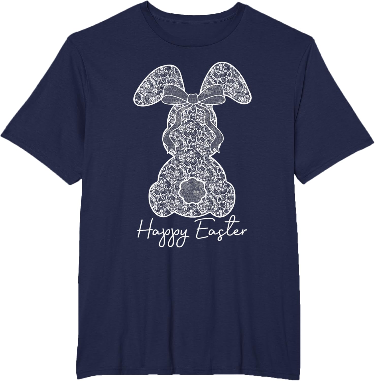 Coquette Bow Happy Easter Bunny Spring Hunt Eggs Rabbit Cute T-Shirt