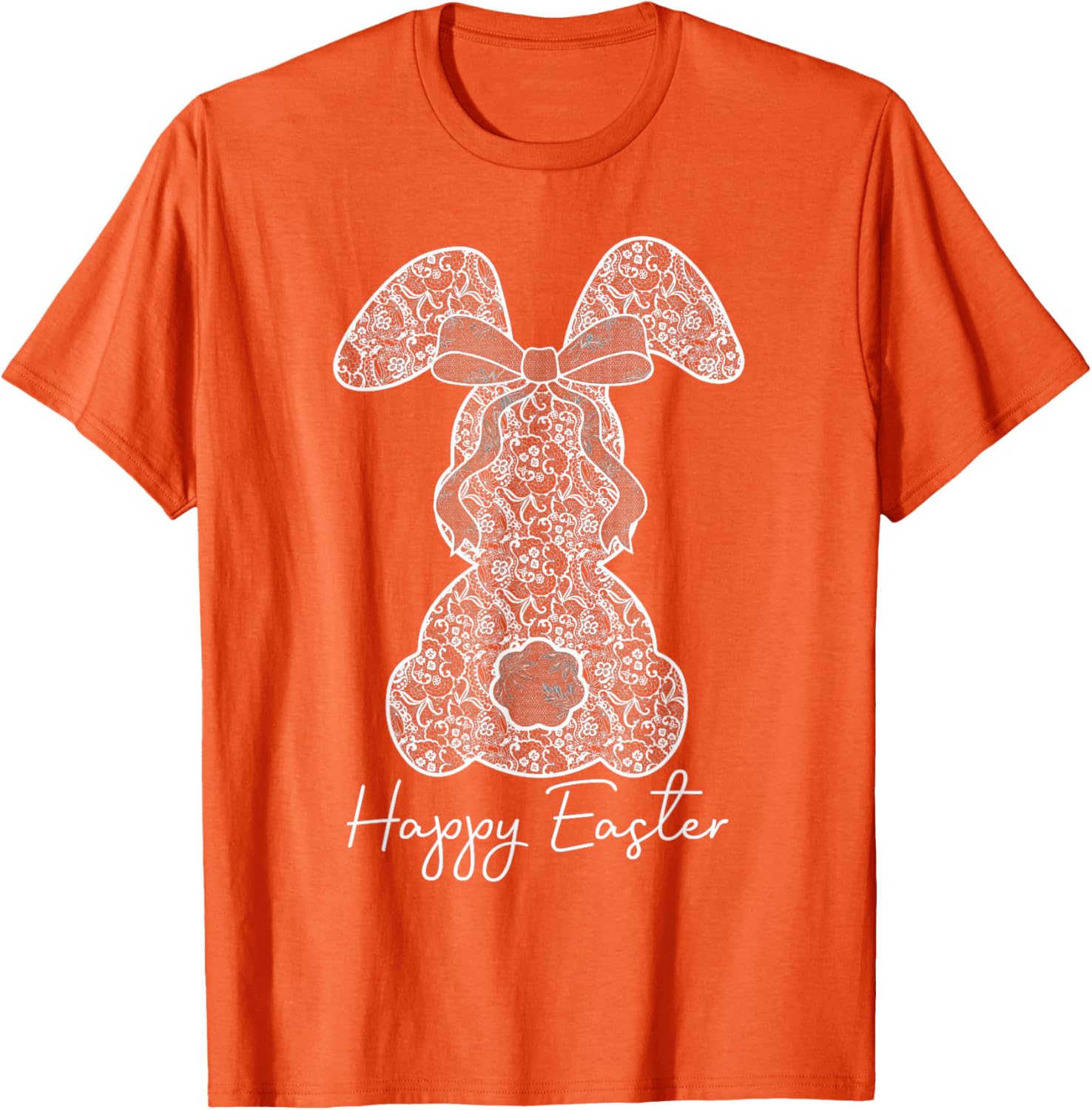 Coquette Bow Happy Easter Bunny Spring Hunt Eggs Rabbit Cute T-Shirt