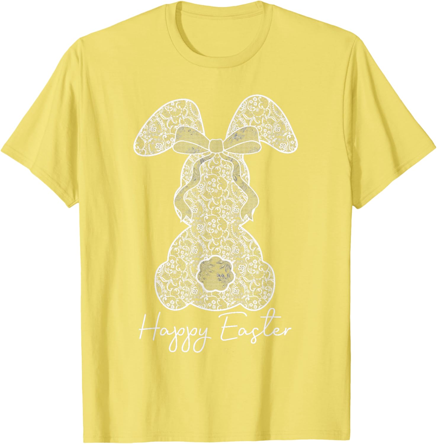 Coquette Bow Happy Easter Bunny Spring Hunt Eggs Rabbit Cute T-Shirt