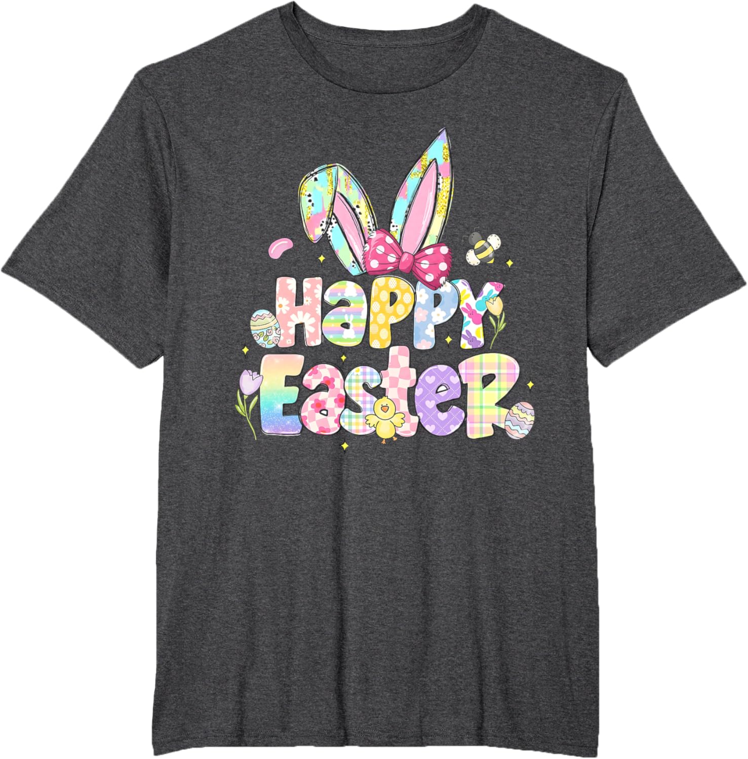 Coquette Bow Sparkling Easter Girl T-Shirt