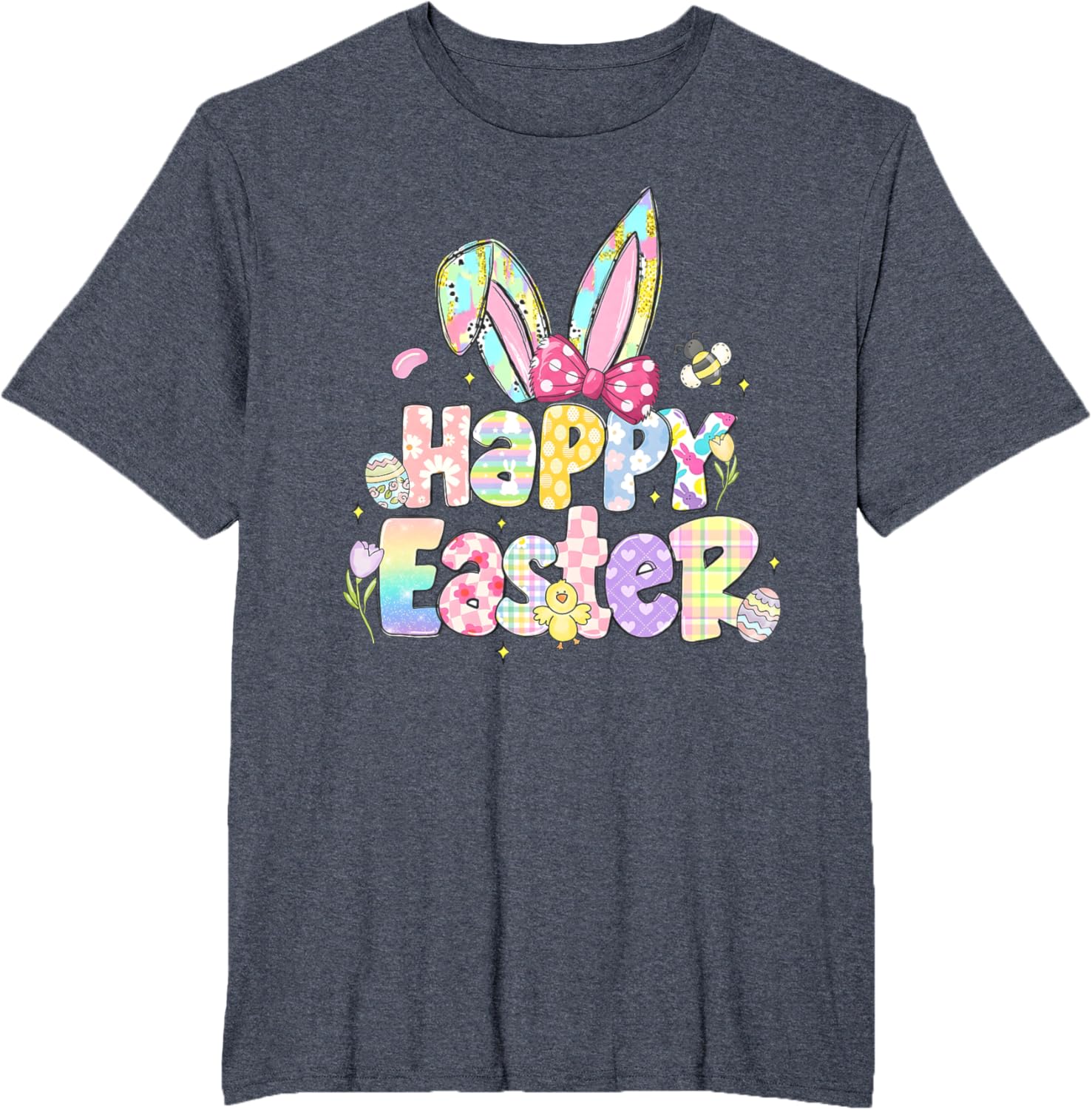 Coquette Bow Sparkling Easter Girl T-Shirt