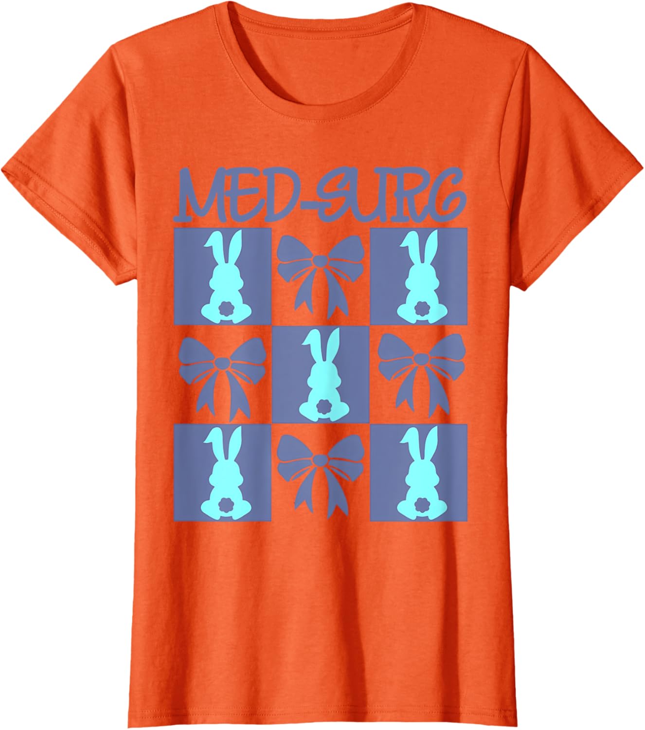 Coquette Med-Surg Nurse Easter Bunny Medical Surgical Crew T-Shirt