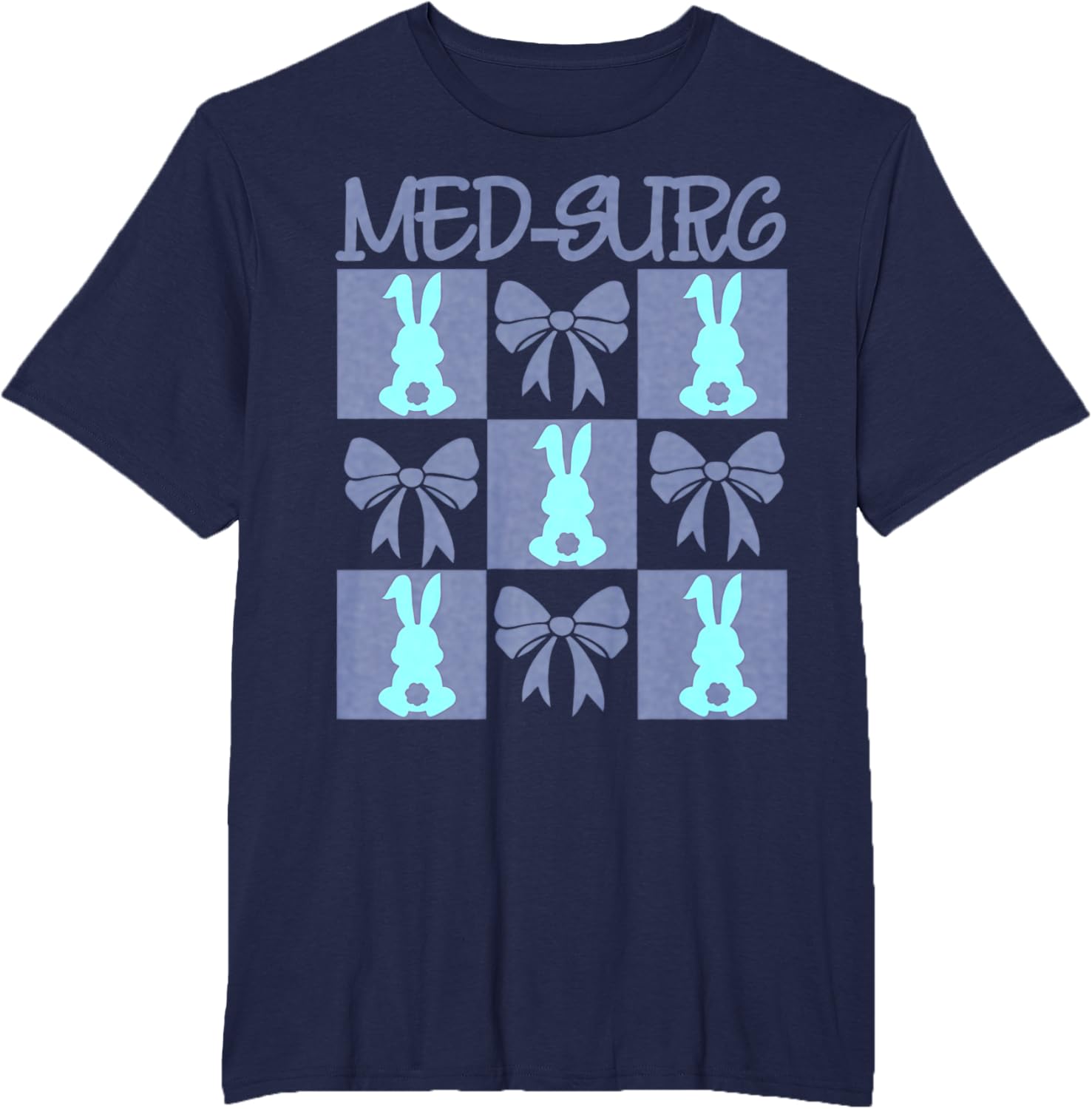 Coquette Med-Surg Nurse Easter Bunny Medical Surgical Crew T-Shirt