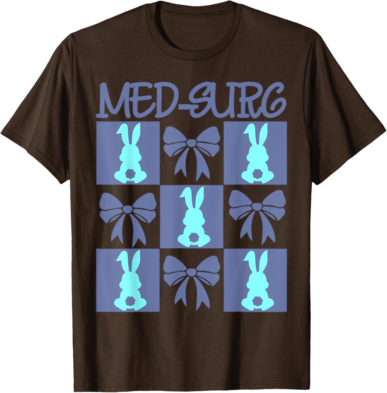 Coquette Med-Surg Nurse Easter Bunny Medical Surgical Crew T-Shirt