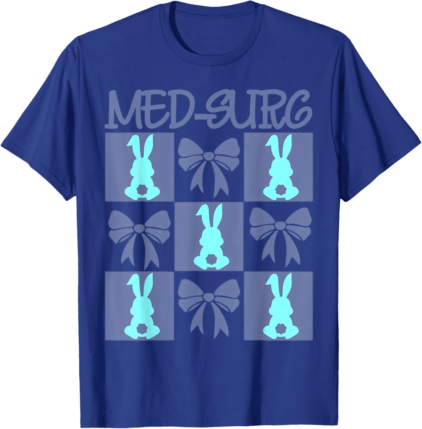 Coquette Med-Surg Nurse Easter Bunny Medical Surgical Crew T-Shirt