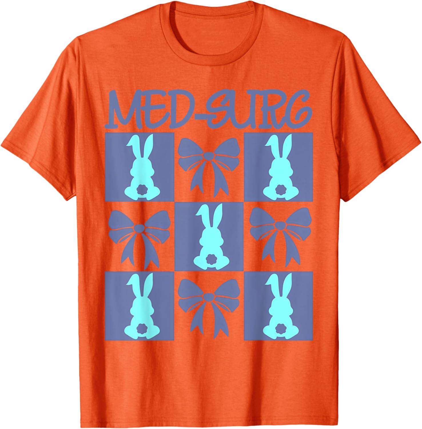 Coquette Med-Surg Nurse Easter Bunny Medical Surgical Crew T-Shirt