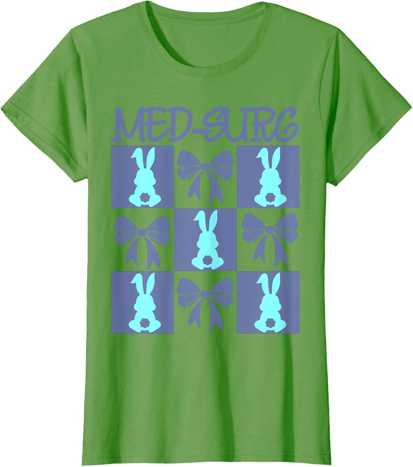 Coquette Med-Surg Nurse Easter Bunny Medical Surgical Crew T-Shirt