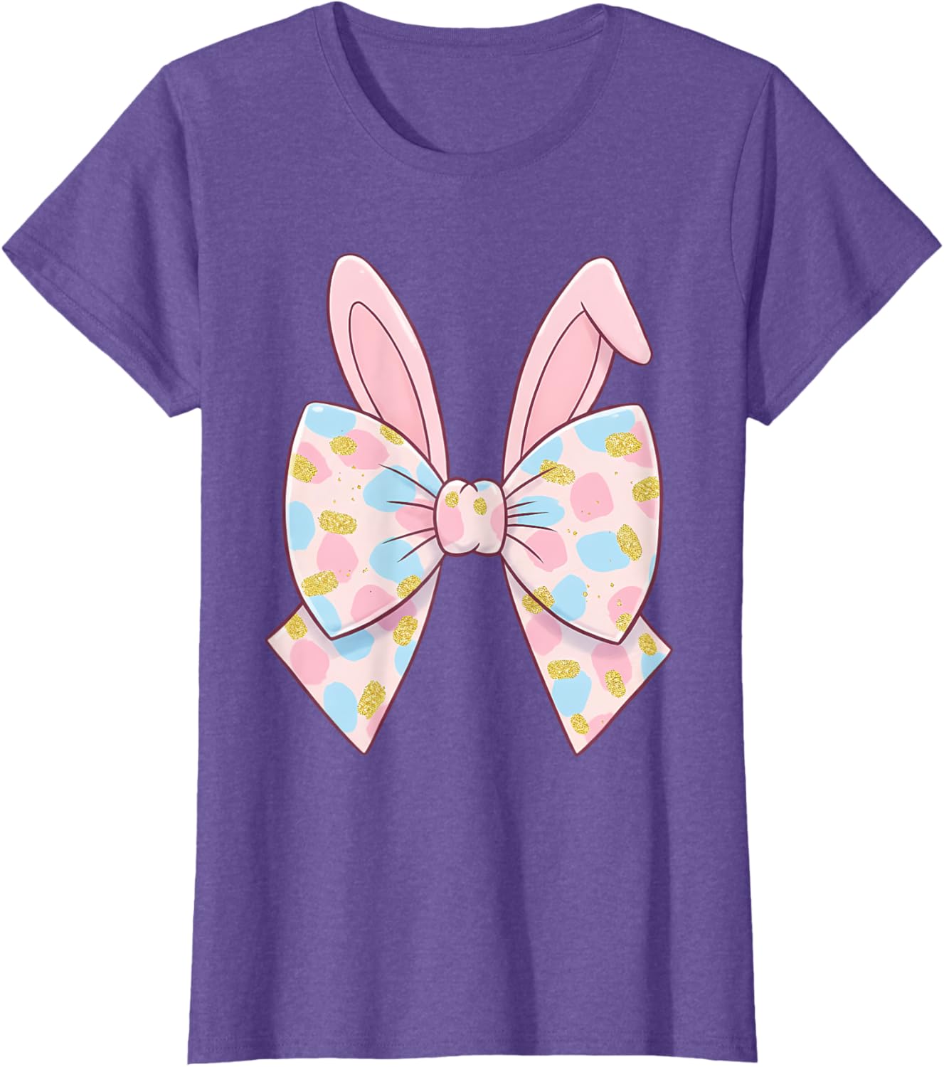 Cute Bunny Coquette Bow Rabbit Easter Day Women Girls Kids T-Shirt