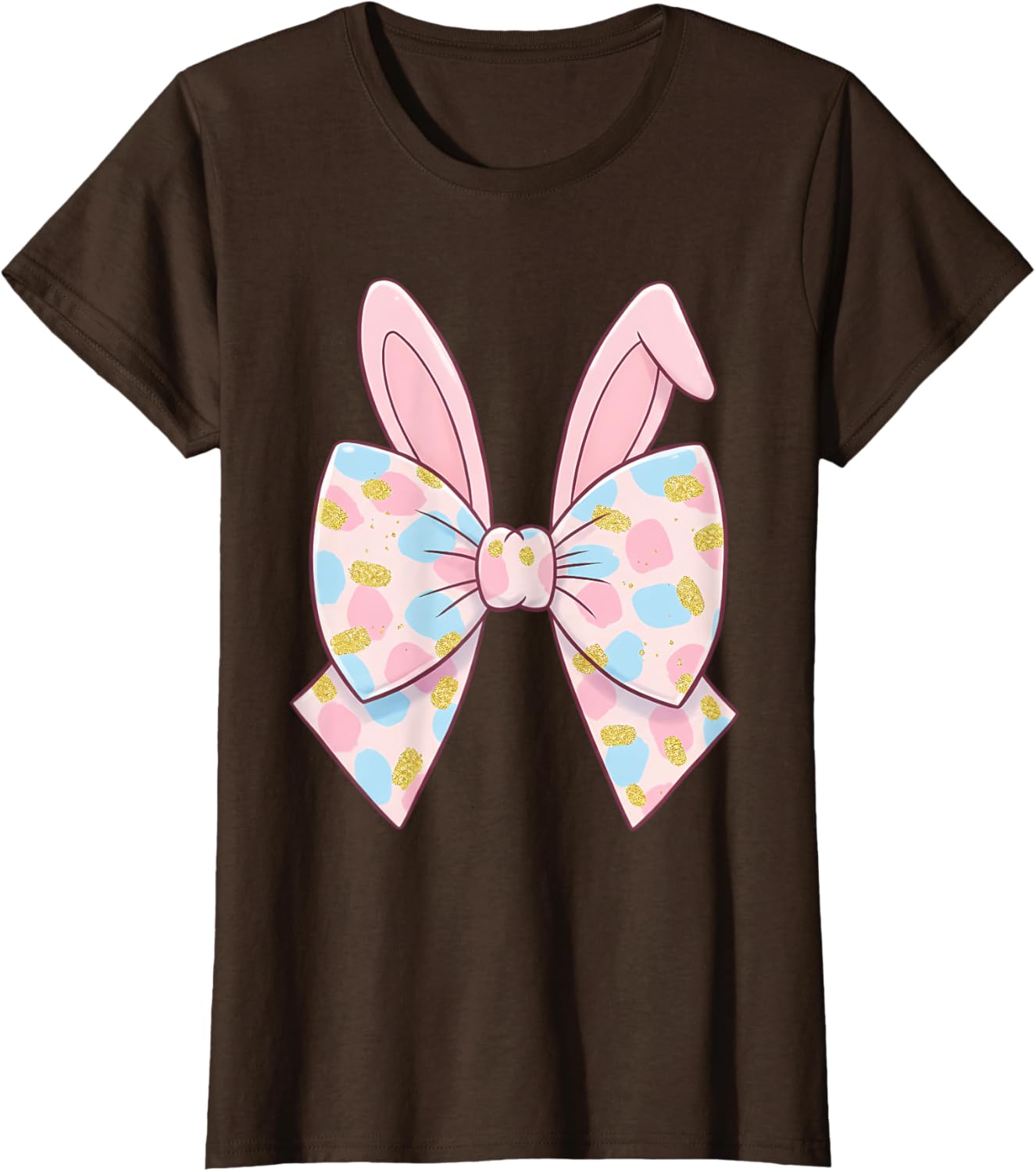 Cute Bunny Coquette Bow Rabbit Easter Day Women Girls Kids T-Shirt