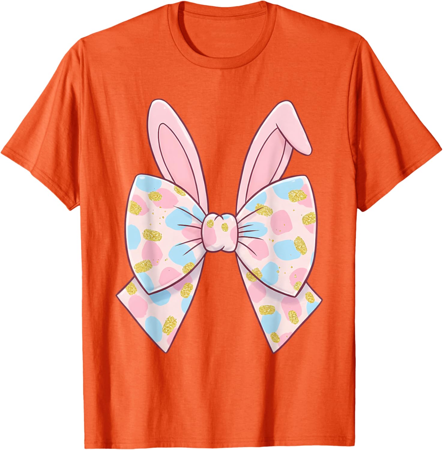 Cute Bunny Coquette Bow Rabbit Easter Day Women Girls Kids T-Shirt