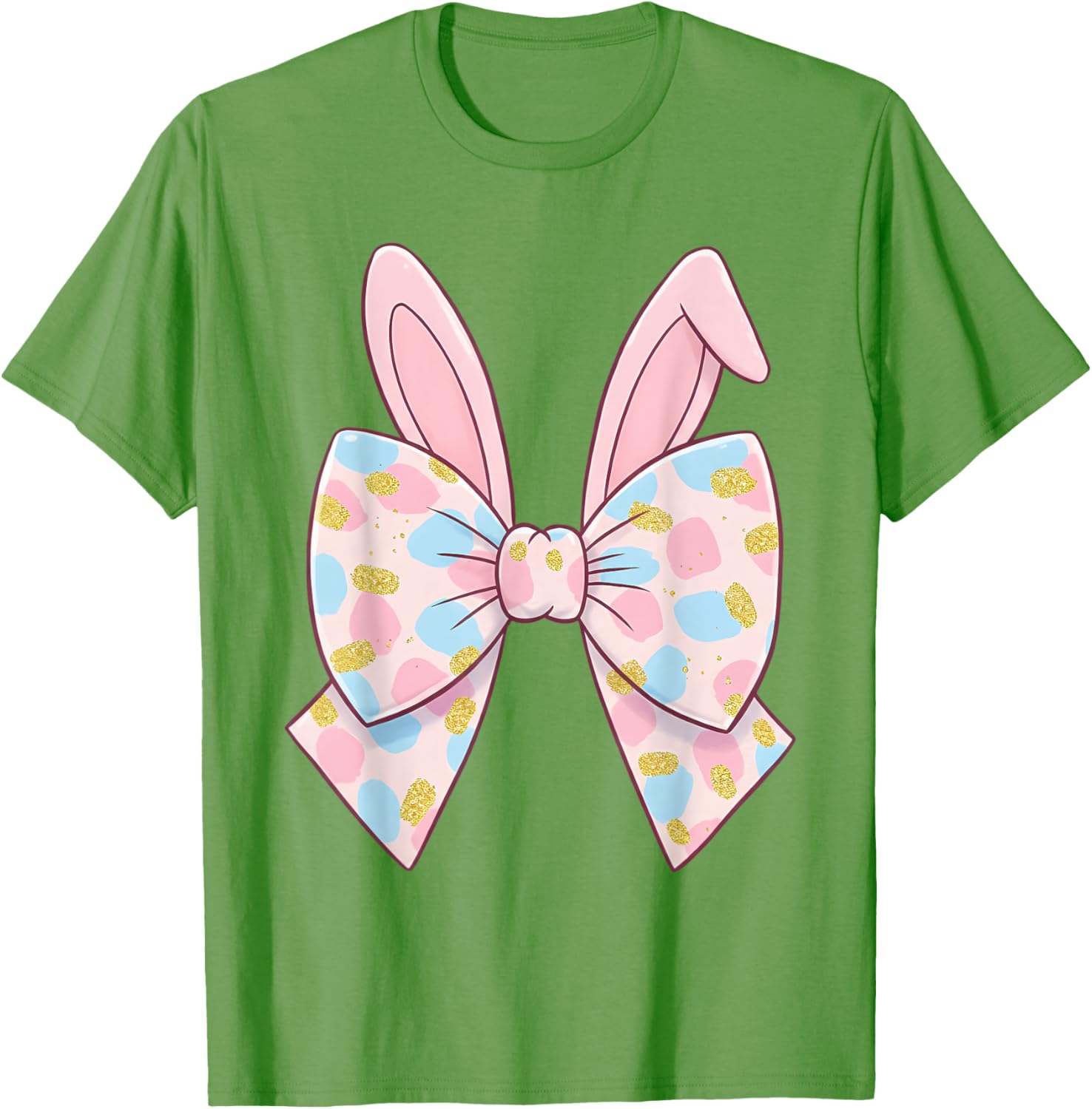 Cute Bunny Coquette Bow Rabbit Easter Day Women Girls Kids T-Shirt