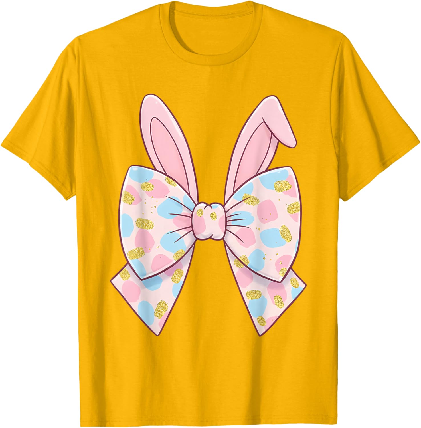 Cute Bunny Coquette Bow Rabbit Easter Day Women Girls Kids T-Shirt