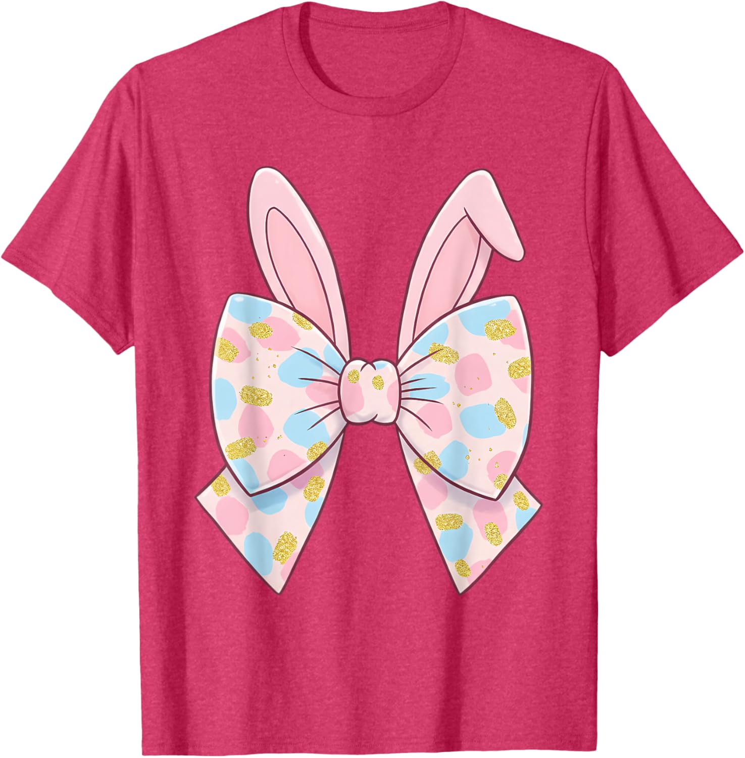 Cute Bunny Coquette Bow Rabbit Easter Day Women Girls Kids T-Shirt