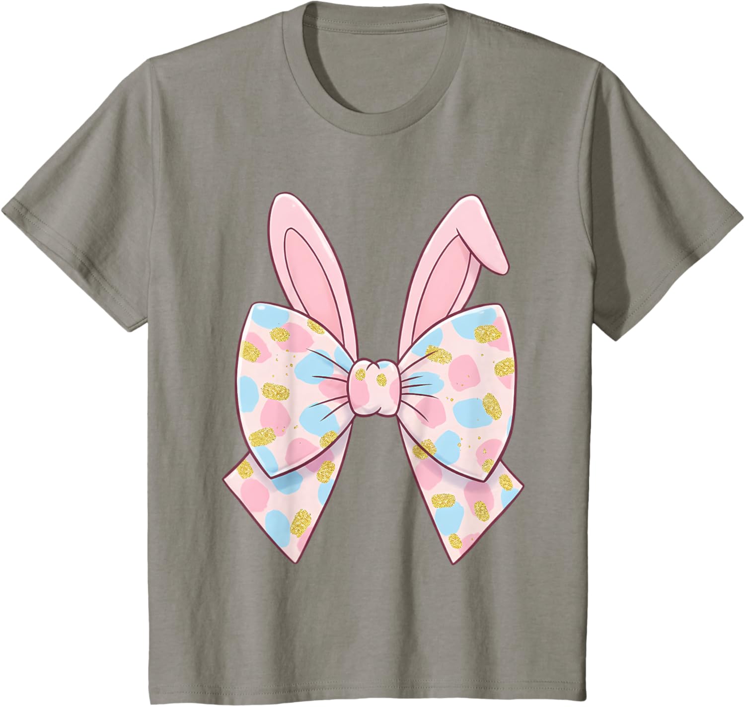 Cute Bunny Coquette Bow Rabbit Easter Day Women Girls Kids T-Shirt