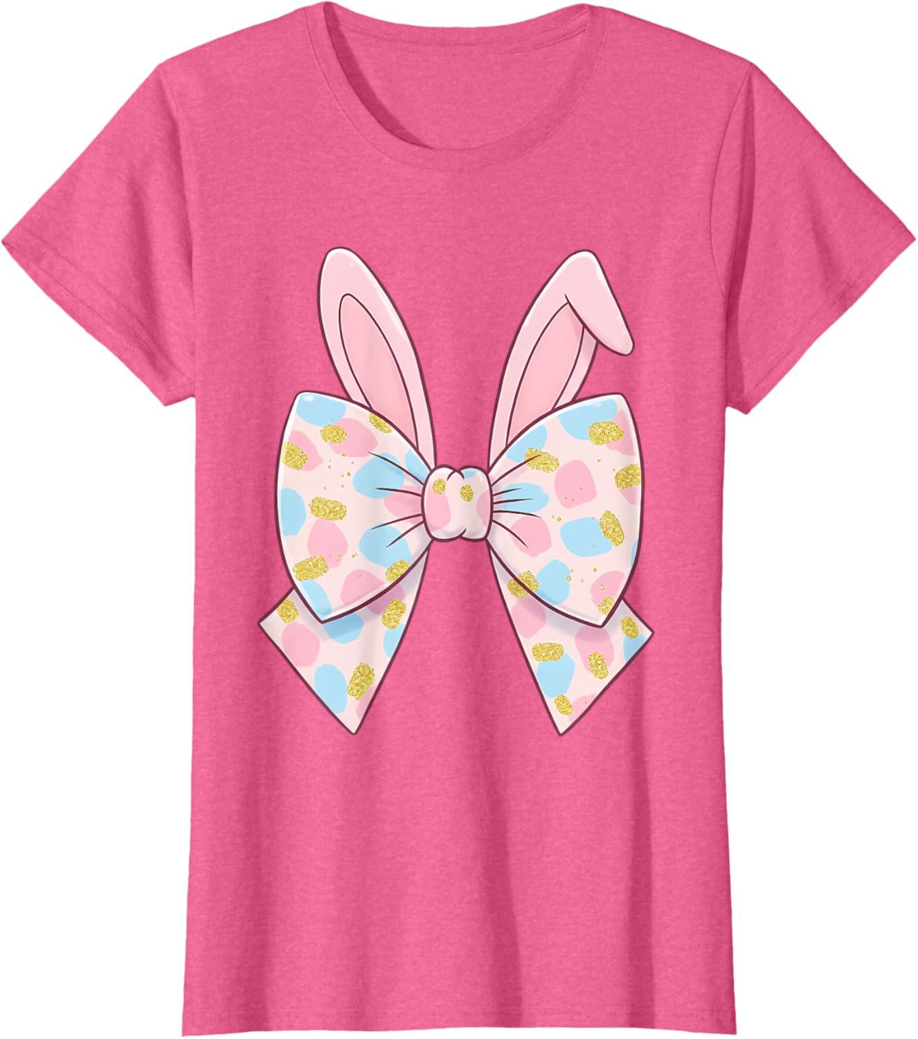 Cute Bunny Coquette Bow Rabbit Easter Day Women Girls Kids T-Shirt