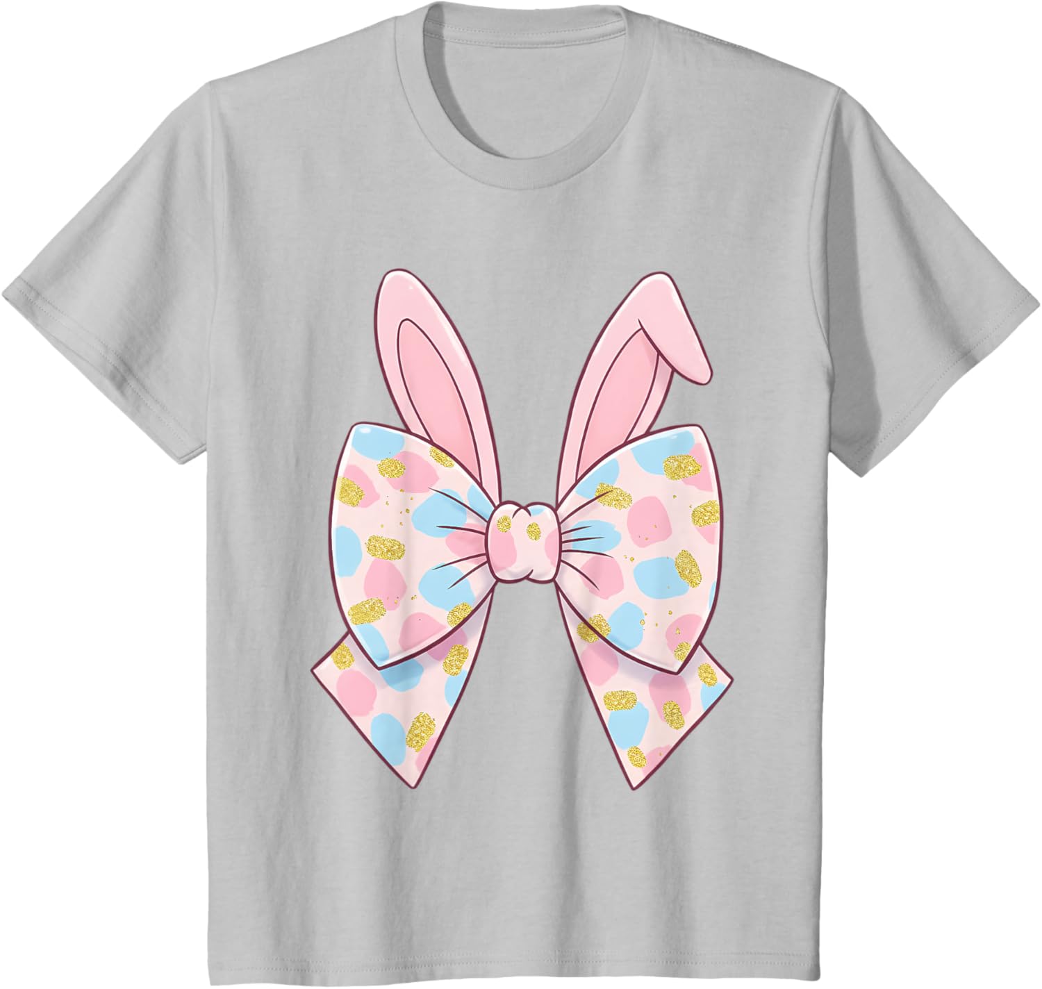 Cute Bunny Coquette Bow Rabbit Easter Day Women Girls Kids T-Shirt