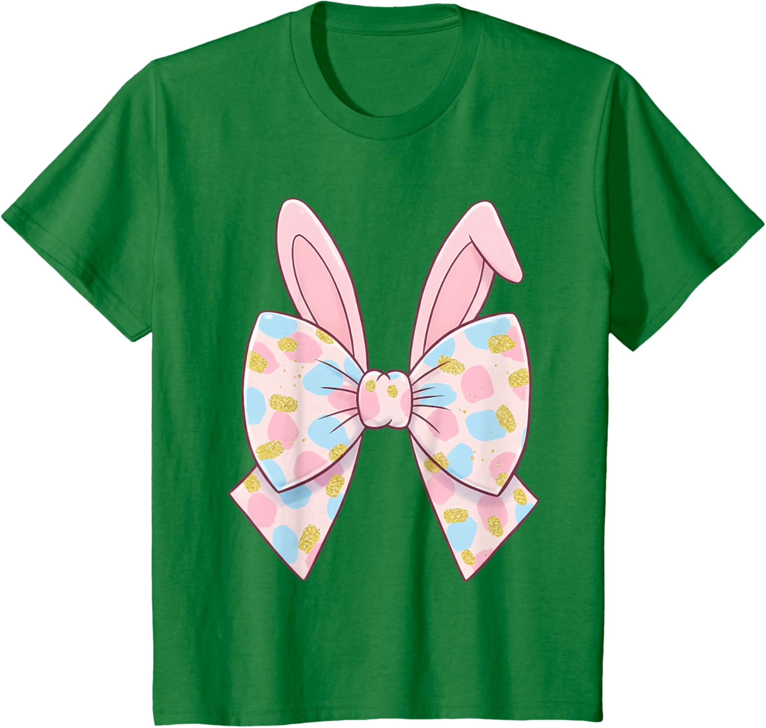 Cute Bunny Coquette Bow Rabbit Easter Day Women Girls Kids T-Shirt