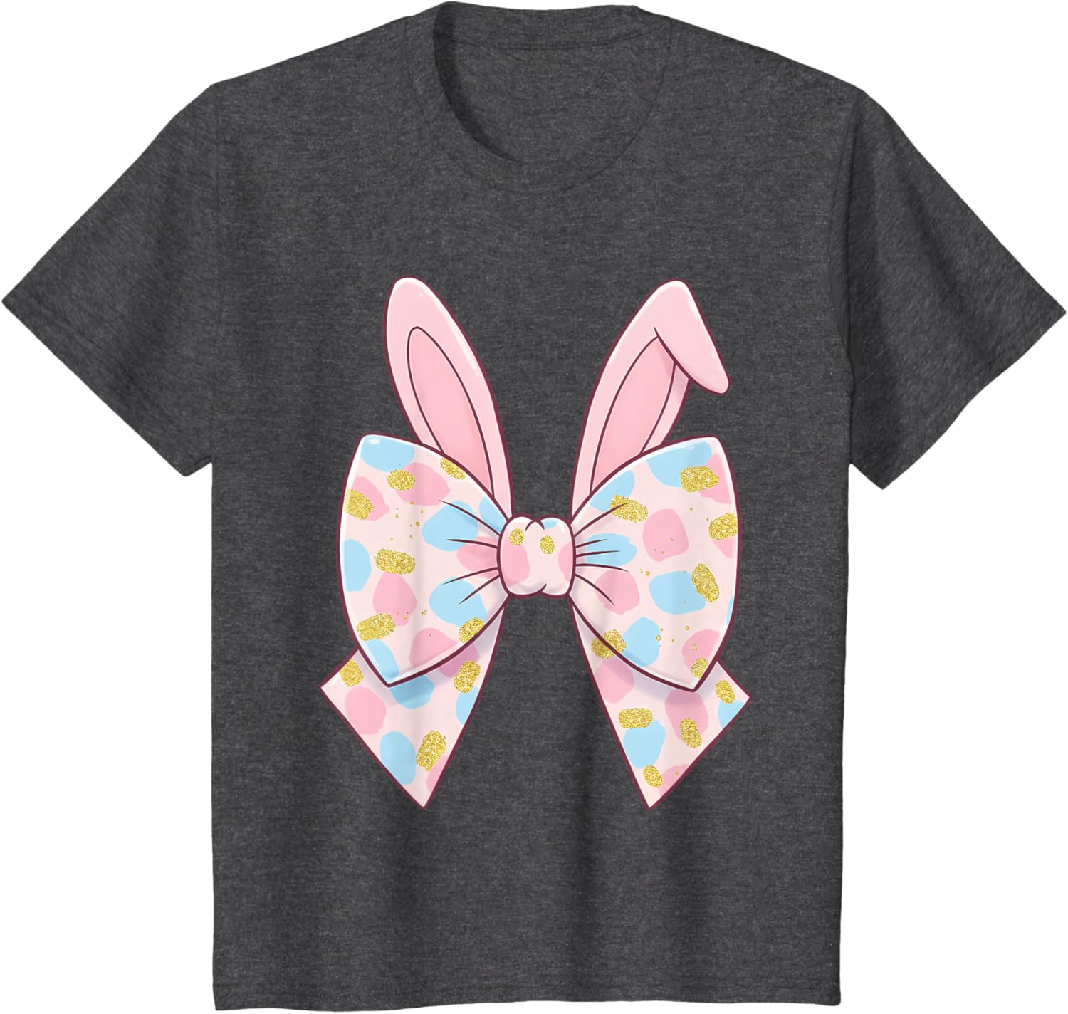 Cute Bunny Coquette Bow Rabbit Easter Day Women Girls Kids T-Shirt