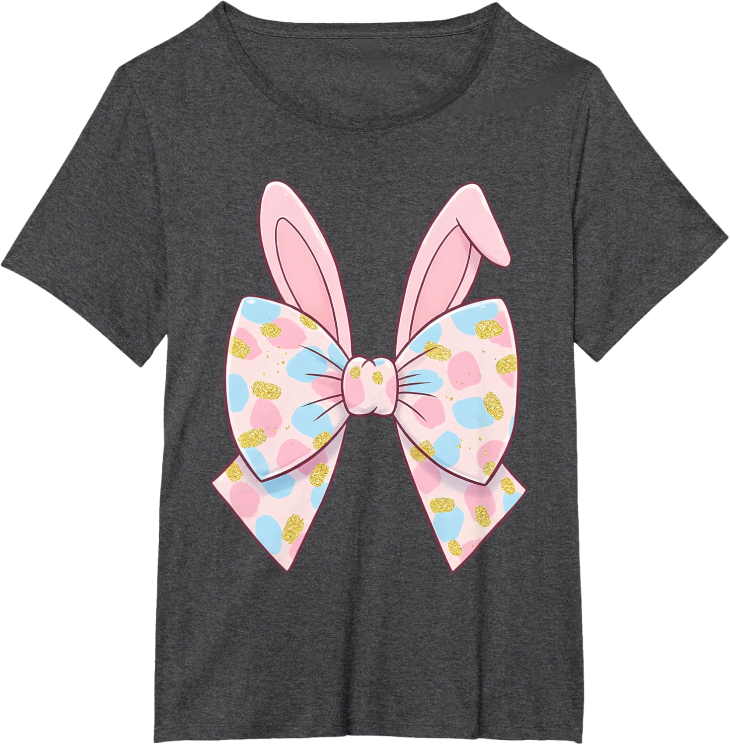 Cute Bunny Coquette Bow Rabbit Easter Day Women Girls Kids T-Shirt