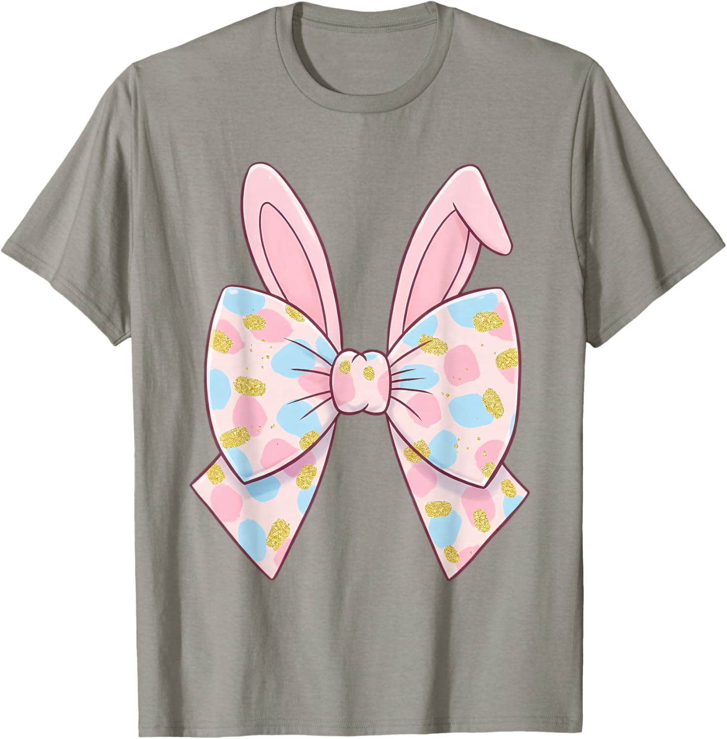 Cute Bunny Coquette Bow Rabbit Easter Day Women Girls Kids T-Shirt