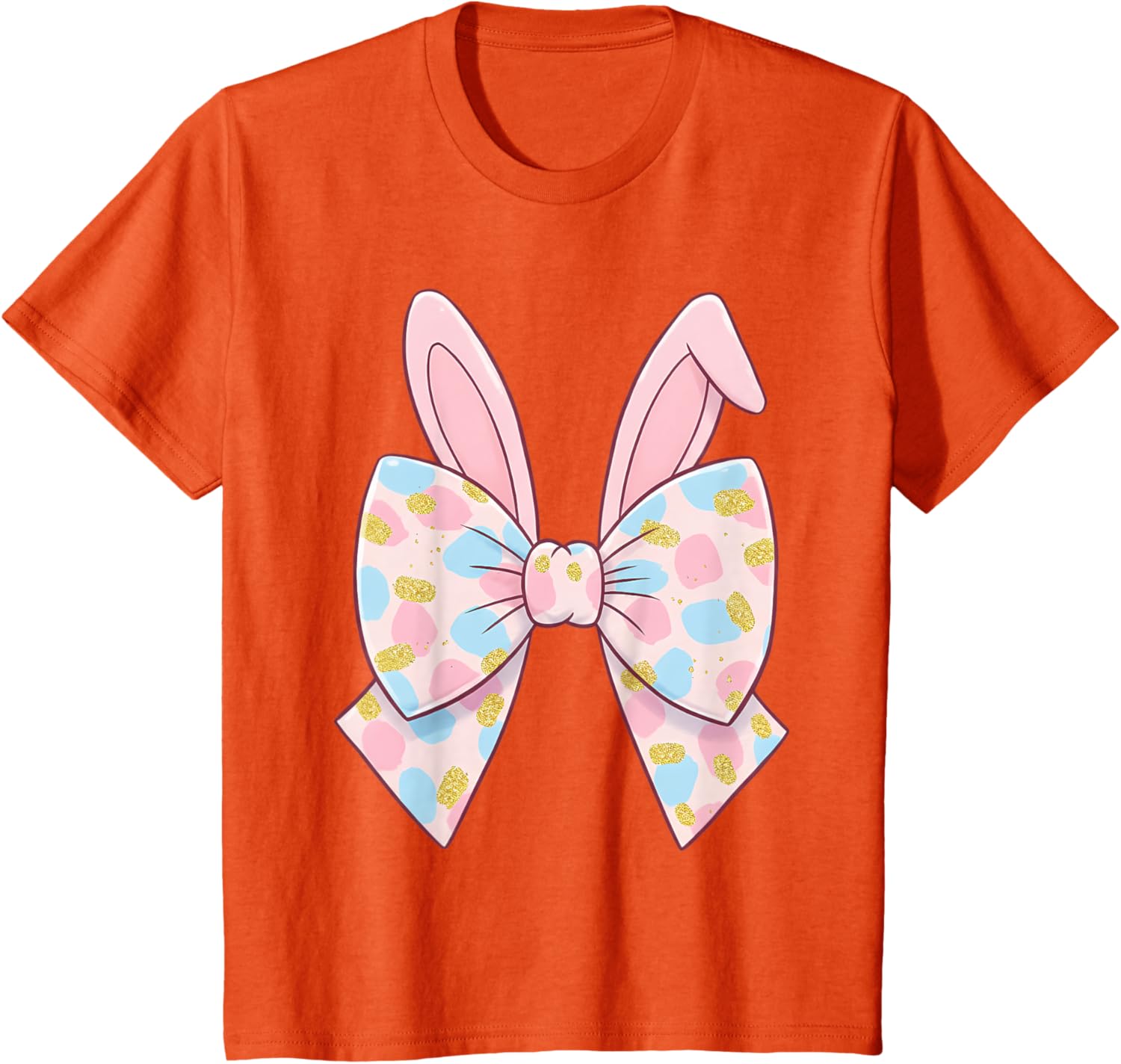 Cute Bunny Coquette Bow Rabbit Easter Day Women Girls Kids T-Shirt