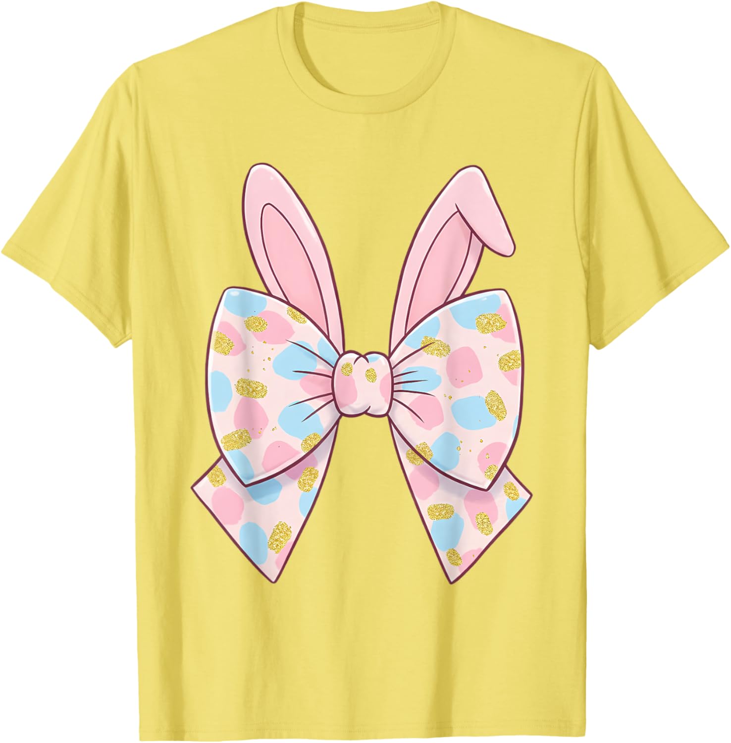 Cute Bunny Coquette Bow Rabbit Easter Day Women Girls Kids T-Shirt