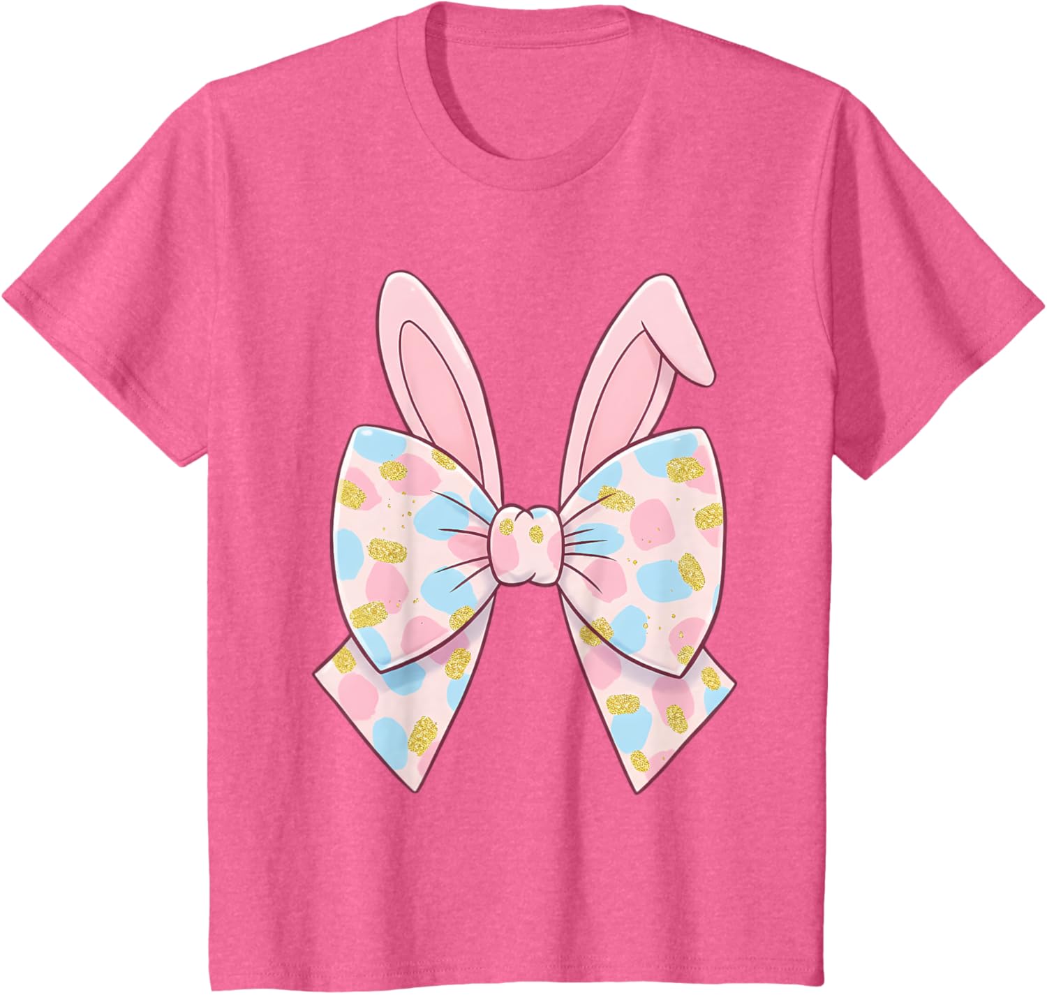 Cute Bunny Coquette Bow Rabbit Easter Day Women Girls Kids T-Shirt