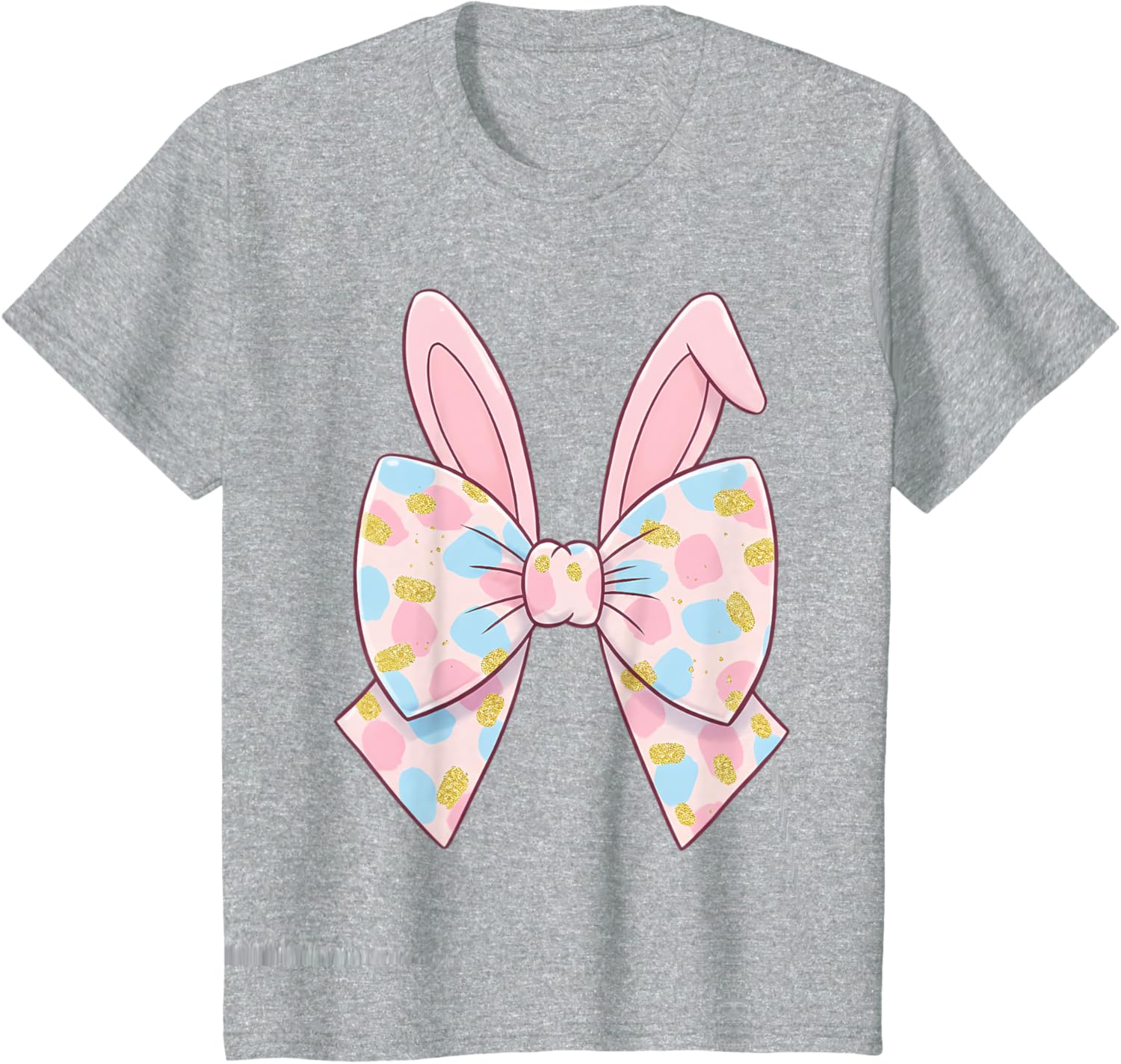 Cute Bunny Coquette Bow Rabbit Easter Day Women Girls Kids T-Shirt