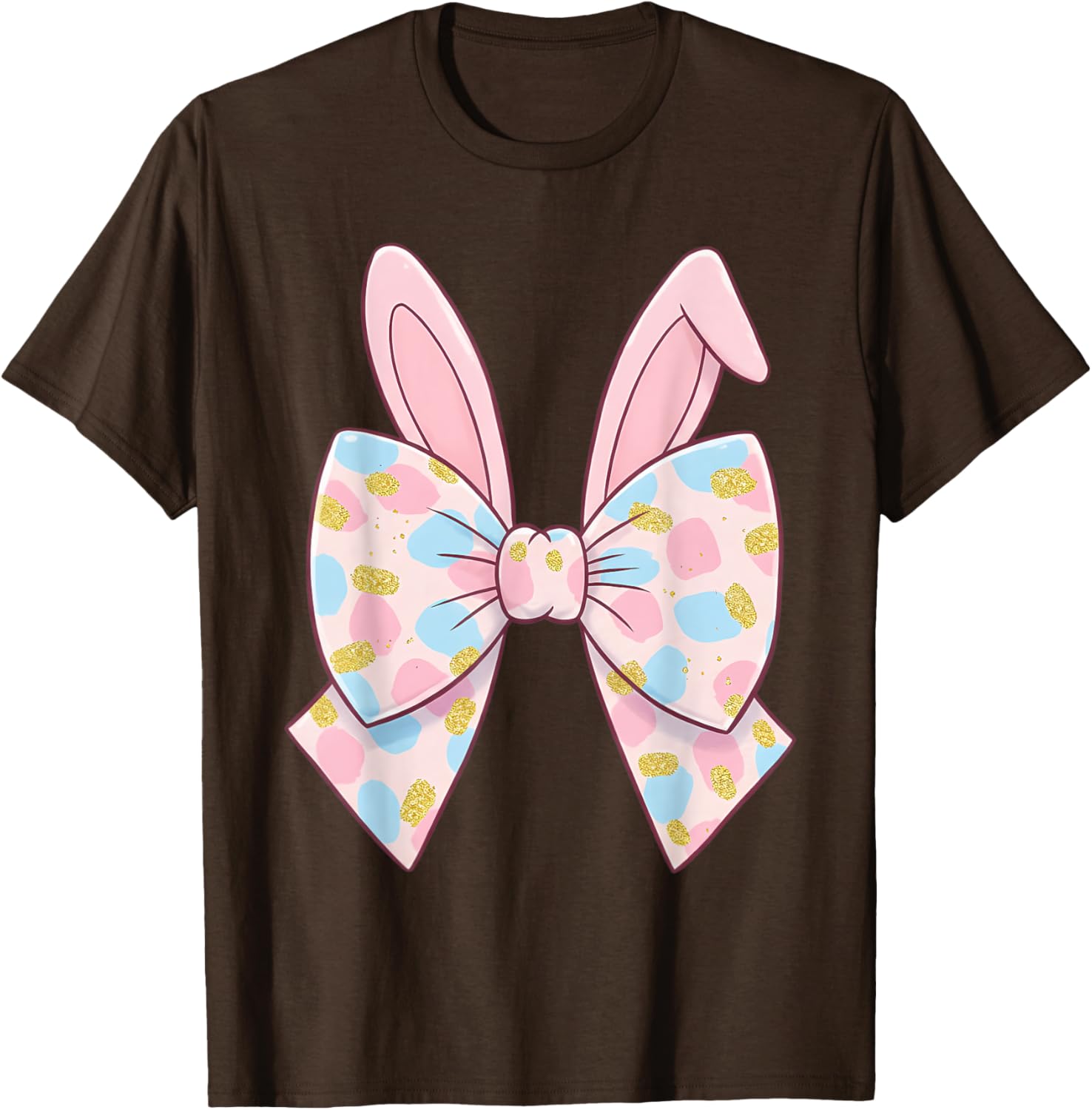 Cute Bunny Coquette Bow Rabbit Easter Day Women Girls Kids T-Shirt