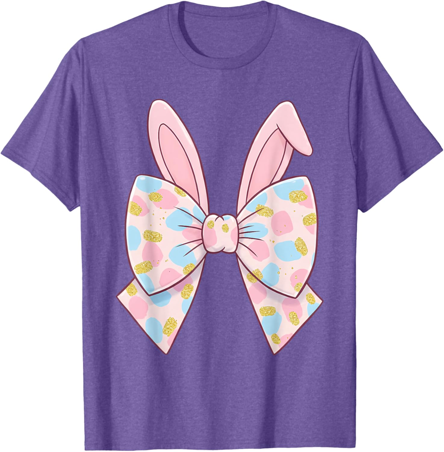 Cute Bunny Coquette Bow Rabbit Easter Day Women Girls Kids T-Shirt