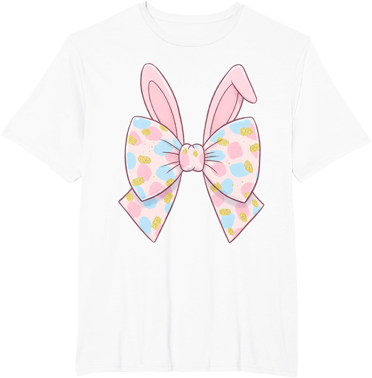 Cute Bunny Coquette Bow Rabbit Easter Day Women Girls Kids T-Shirt