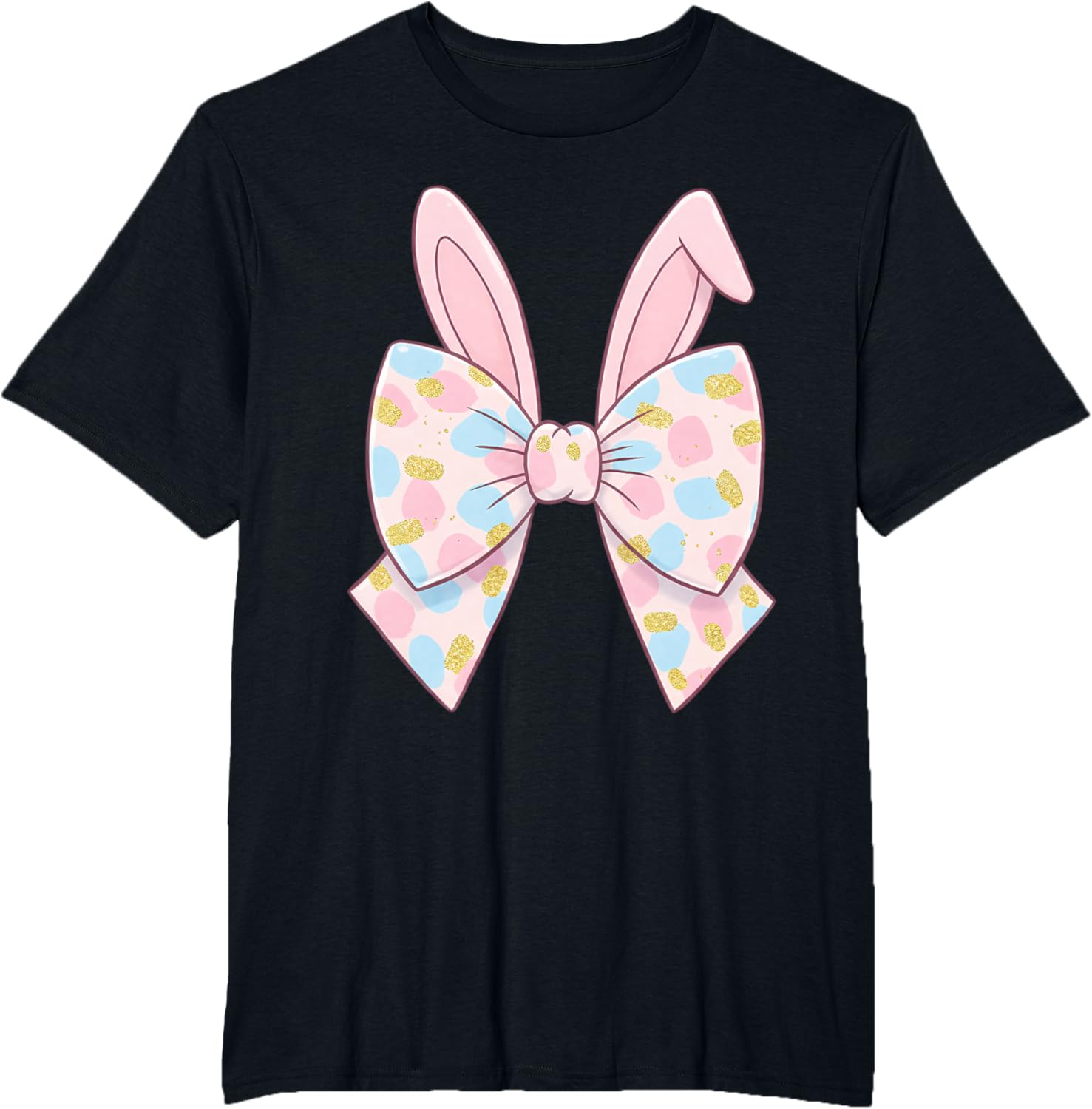 Cute Bunny Coquette Bow Rabbit Easter Day Women Girls Kids T-Shirt