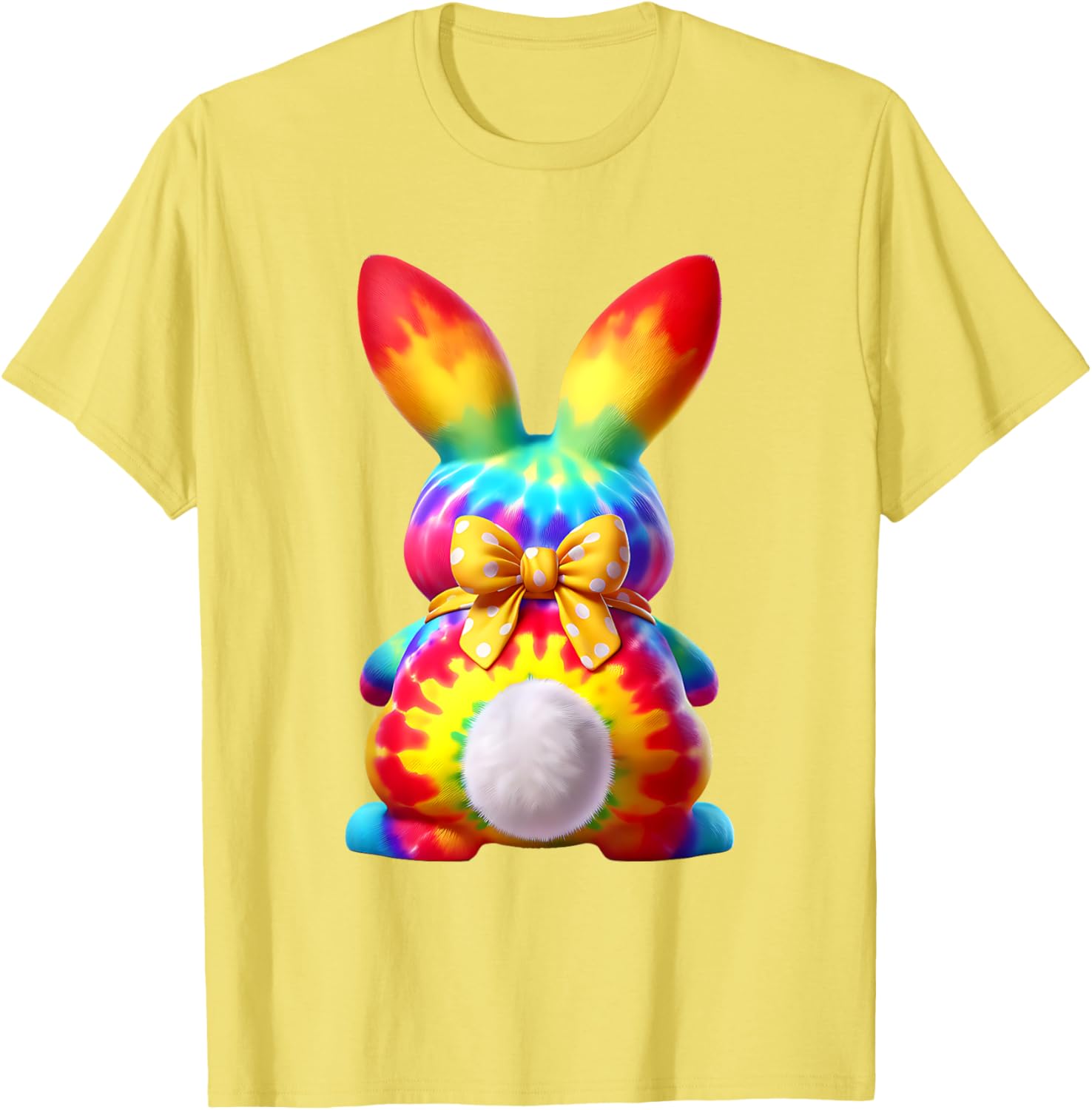 Cute Bunny Rabbit Coquette Bow Floral Girl Happy Easter Day T-Shirt