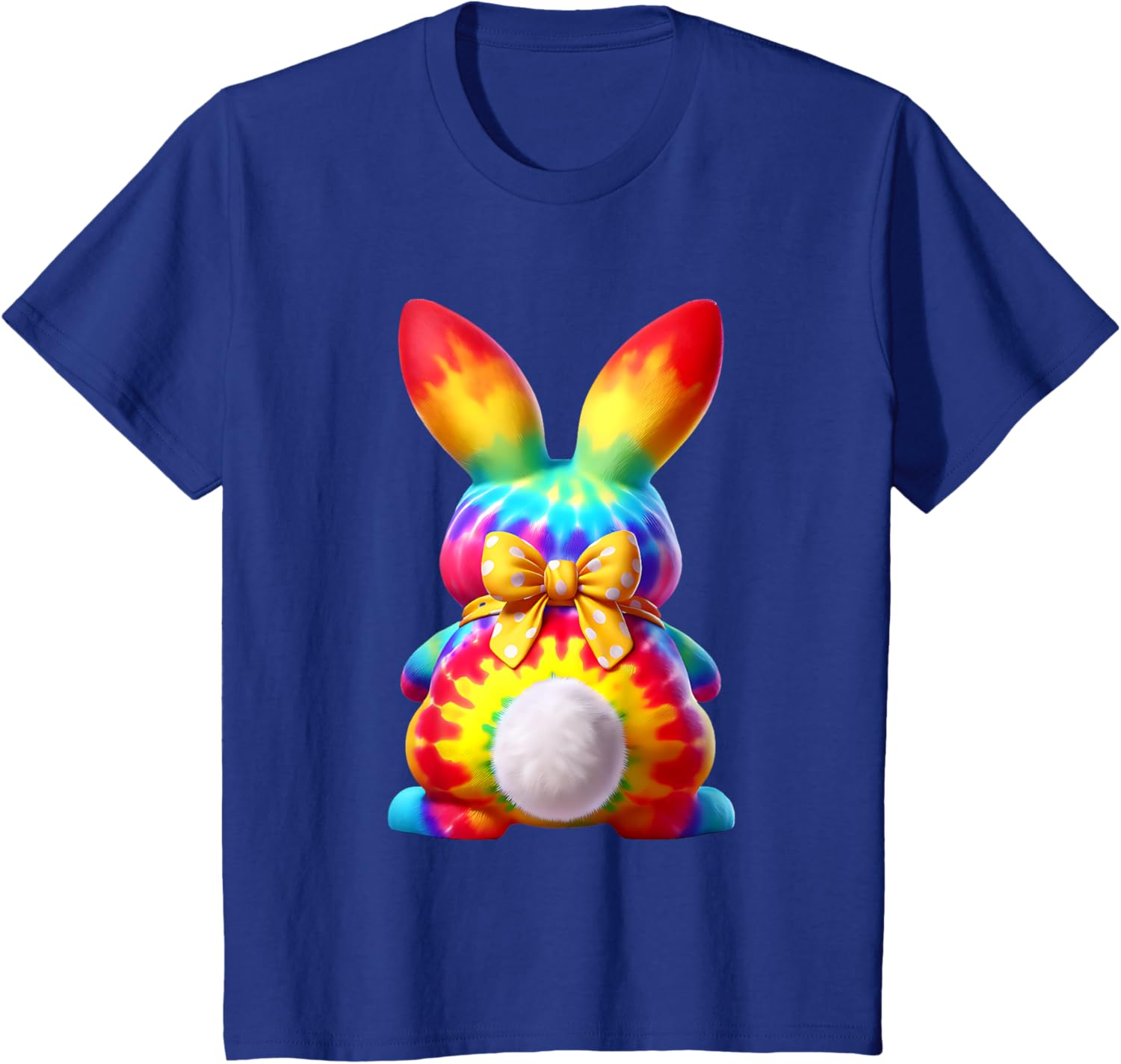 Cute Bunny Rabbit Coquette Bow Floral Girl Happy Easter Day T-Shirt