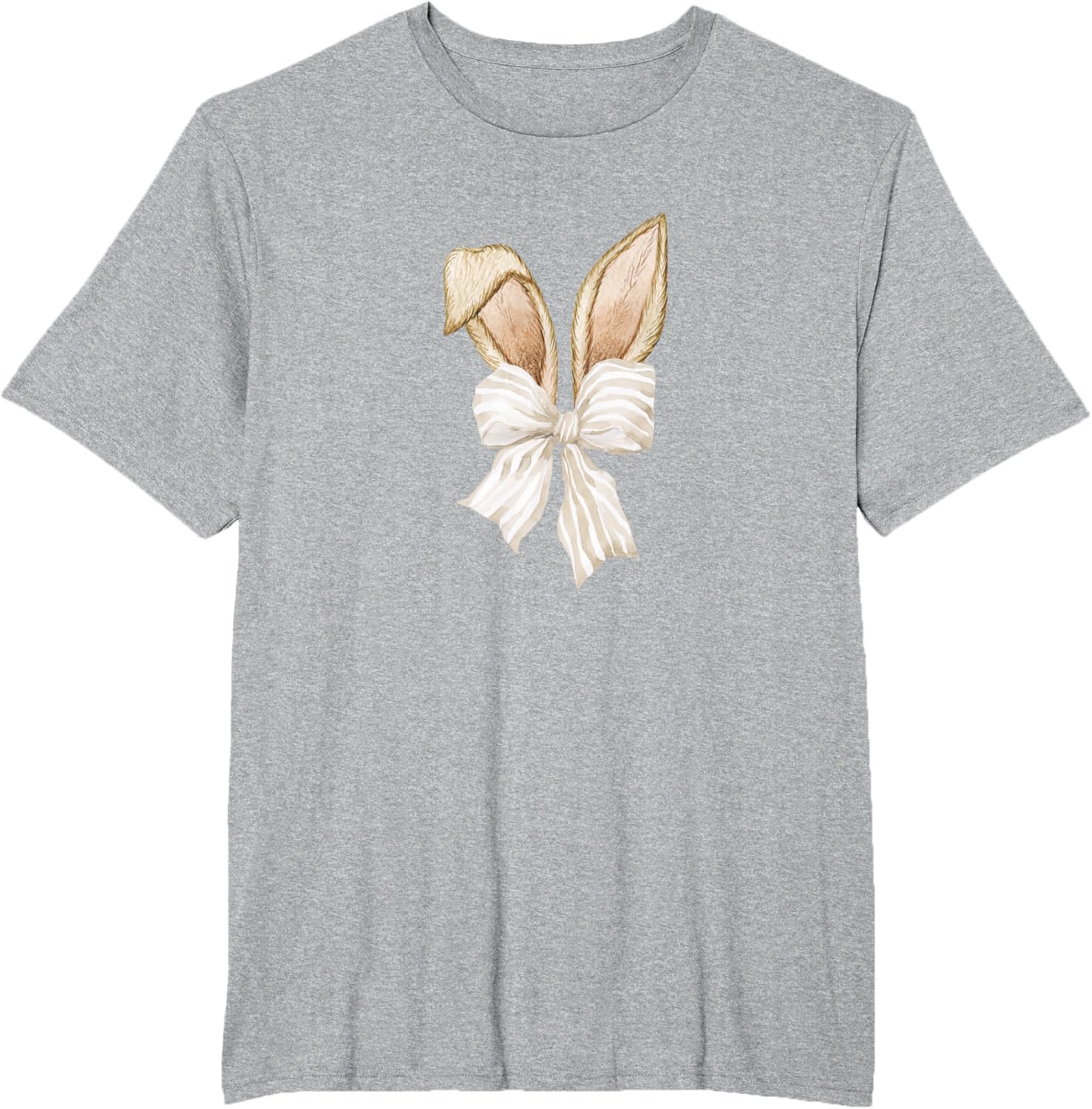 Cute Coquette Bow Bunny Ears Happy Easter Day Rabbit Lovers T-Shirt