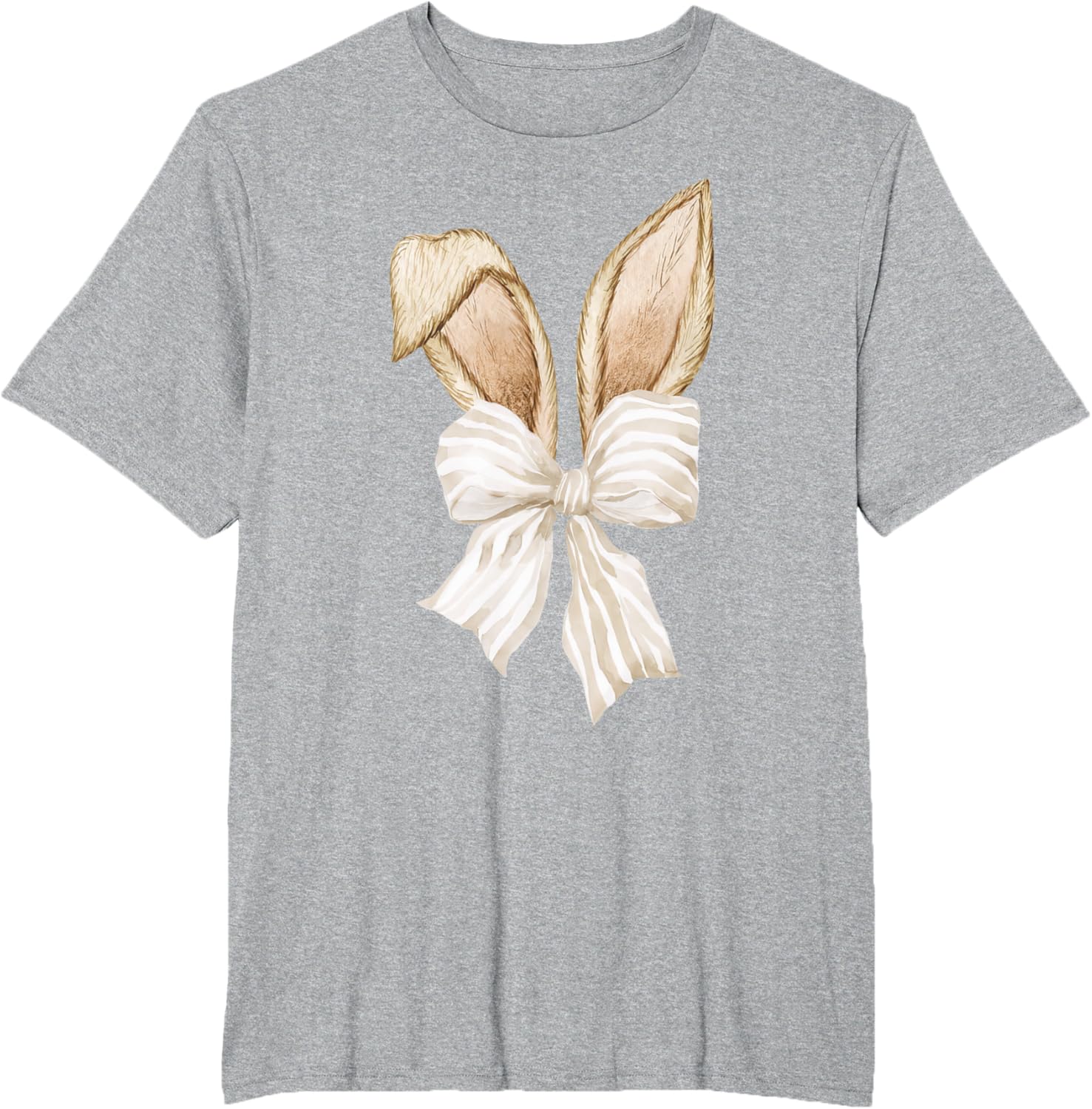 Cute Coquette Bow Bunny Ears Happy Easter Day Rabbit Lovers T-Shirt