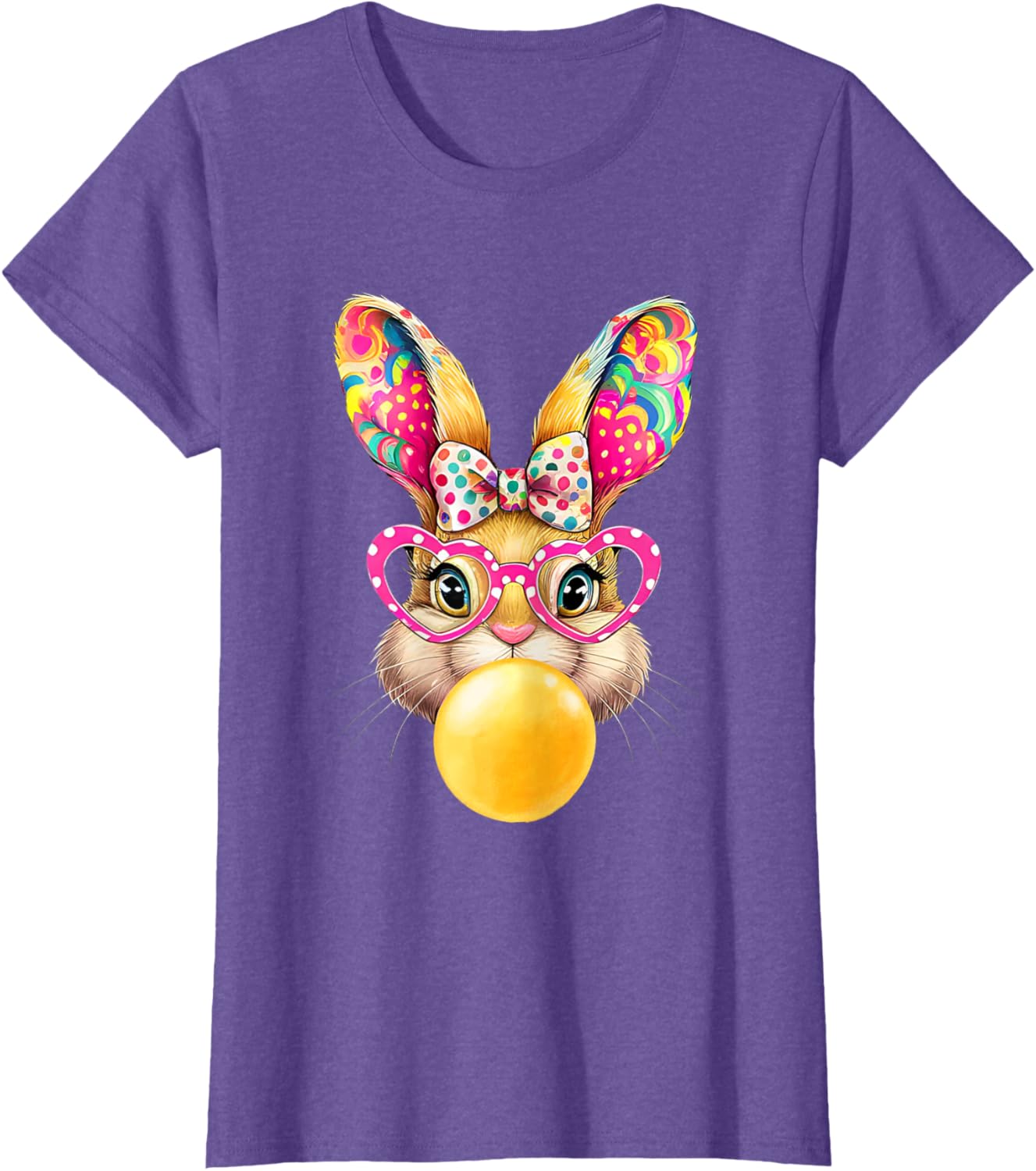 Cute Easter Bunny Coquette Bow outfit Easter Day Girls Women T-Shirt