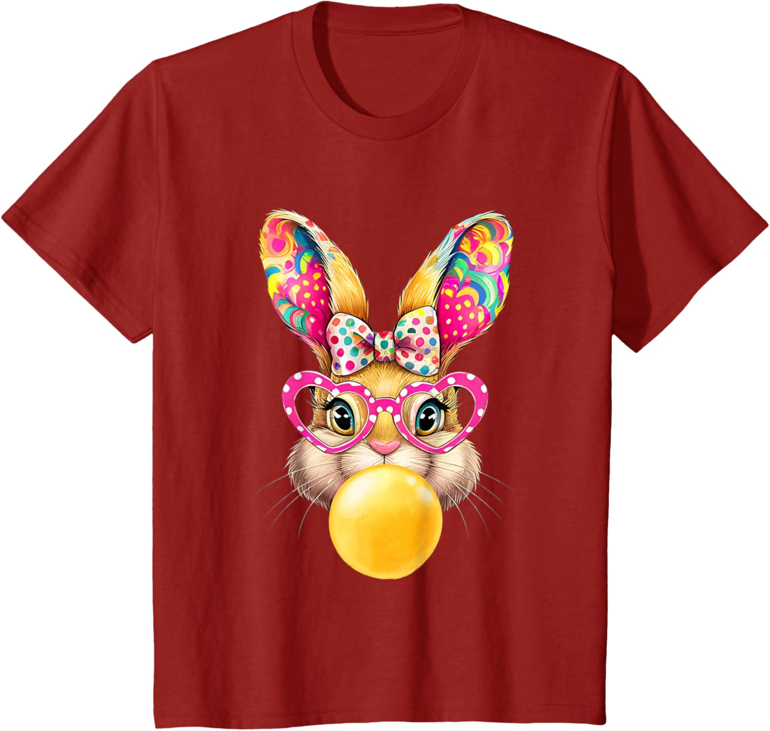 Cute Easter Bunny Coquette Bow outfit Easter Day Girls Women T-Shirt